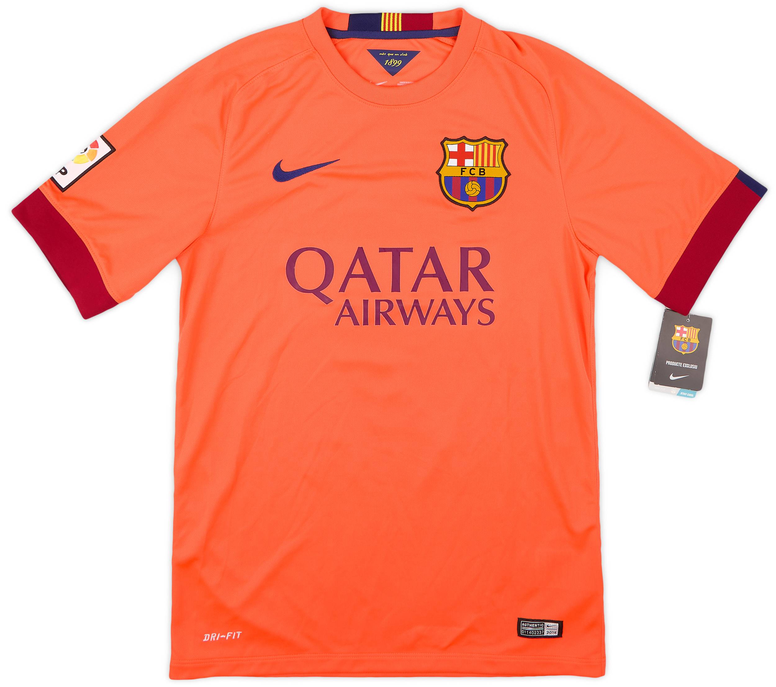 特価 Away Barcelona 2014-15 Shirt (S) #9 Suarez ウェア