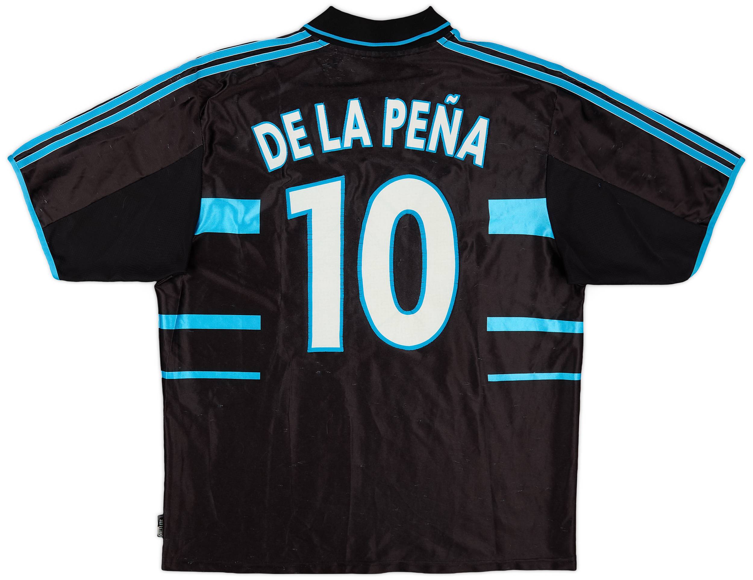 1999-00 Olympique Marseille Third Shirt Dela Pena #10 - 5/10 - (XL)
