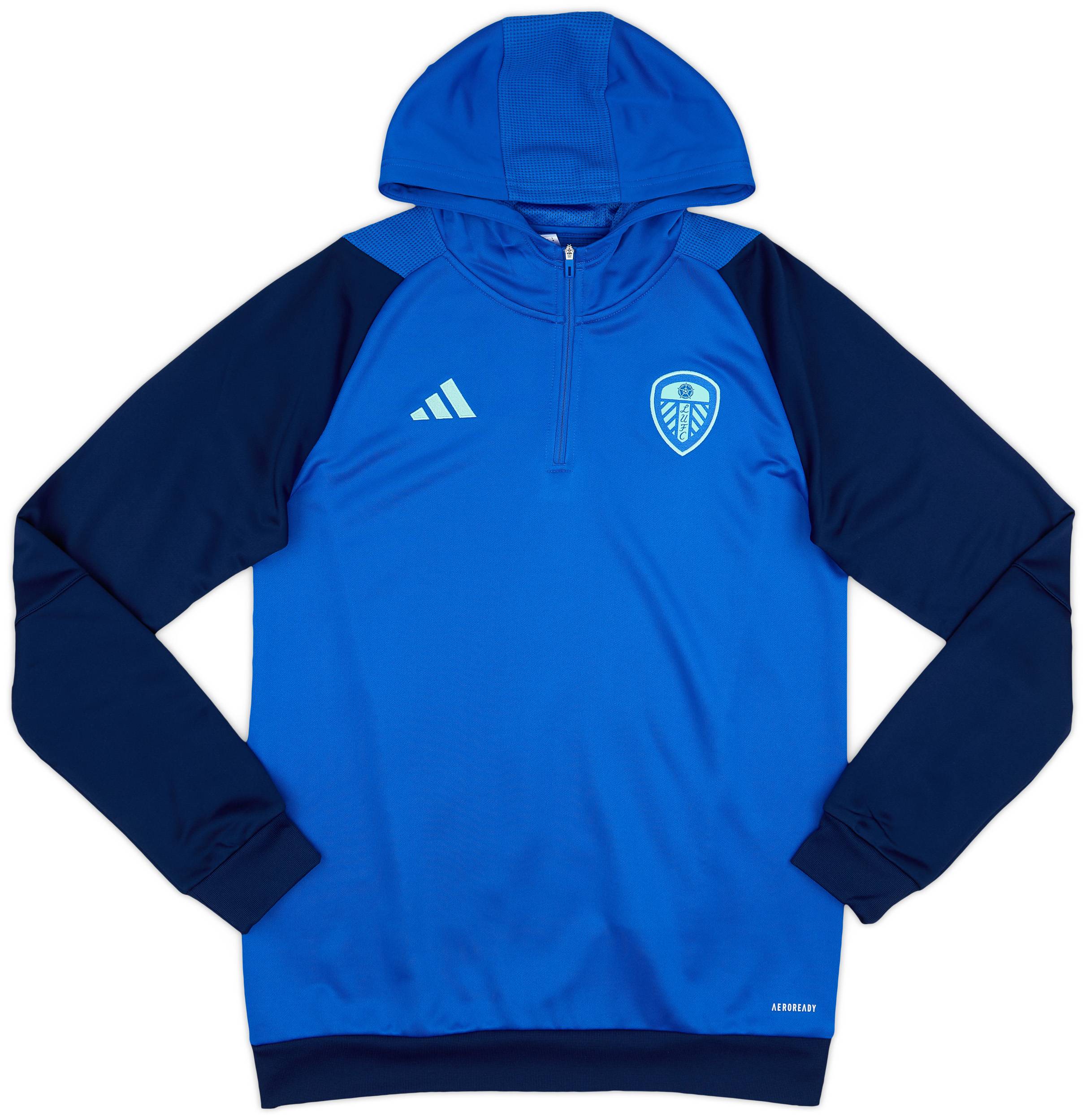 2023-24 Leeds United adidas Hooded Top (M)