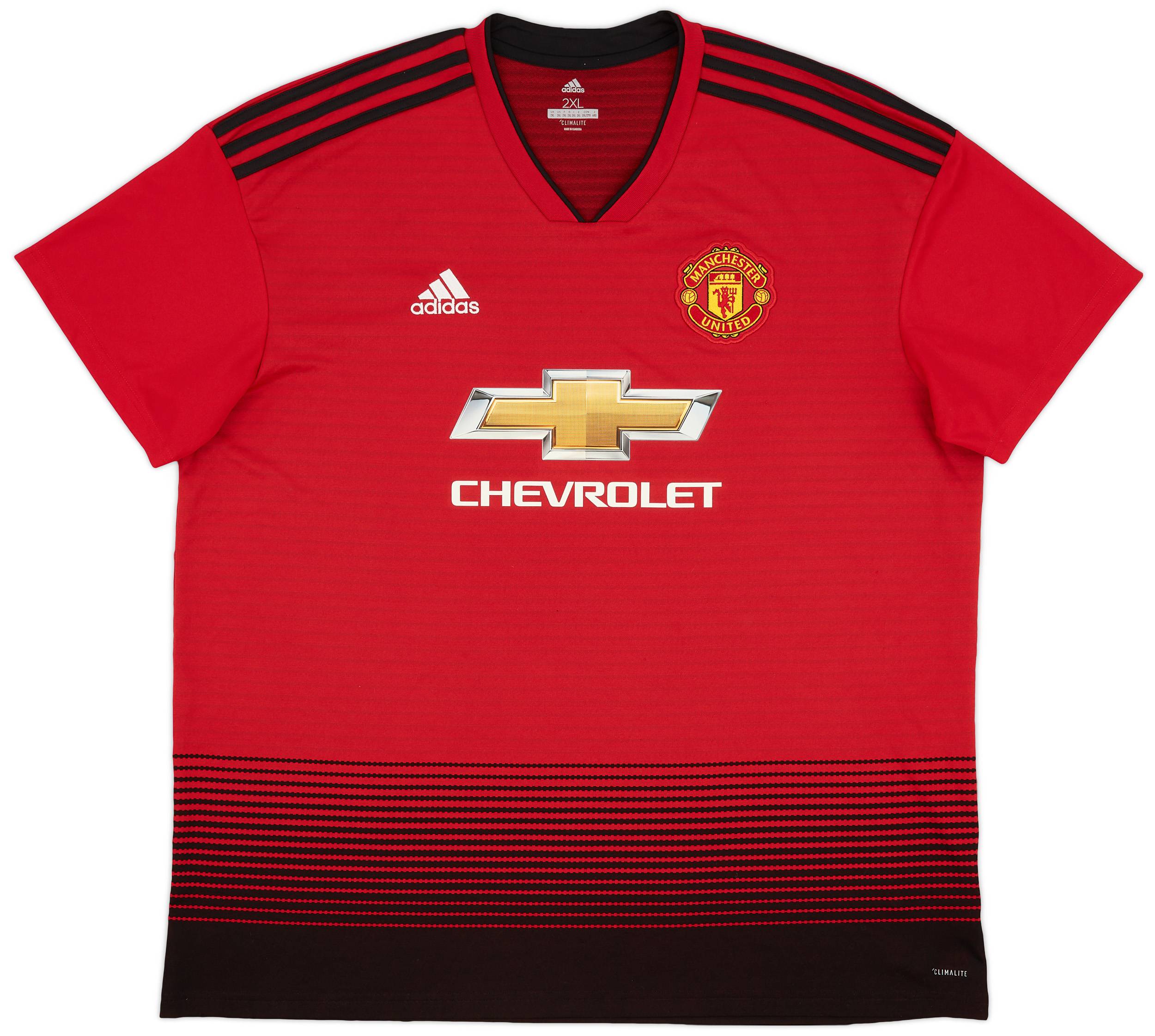 2018-19 Manchester United Home Shirt - 9/10 - (XXL)