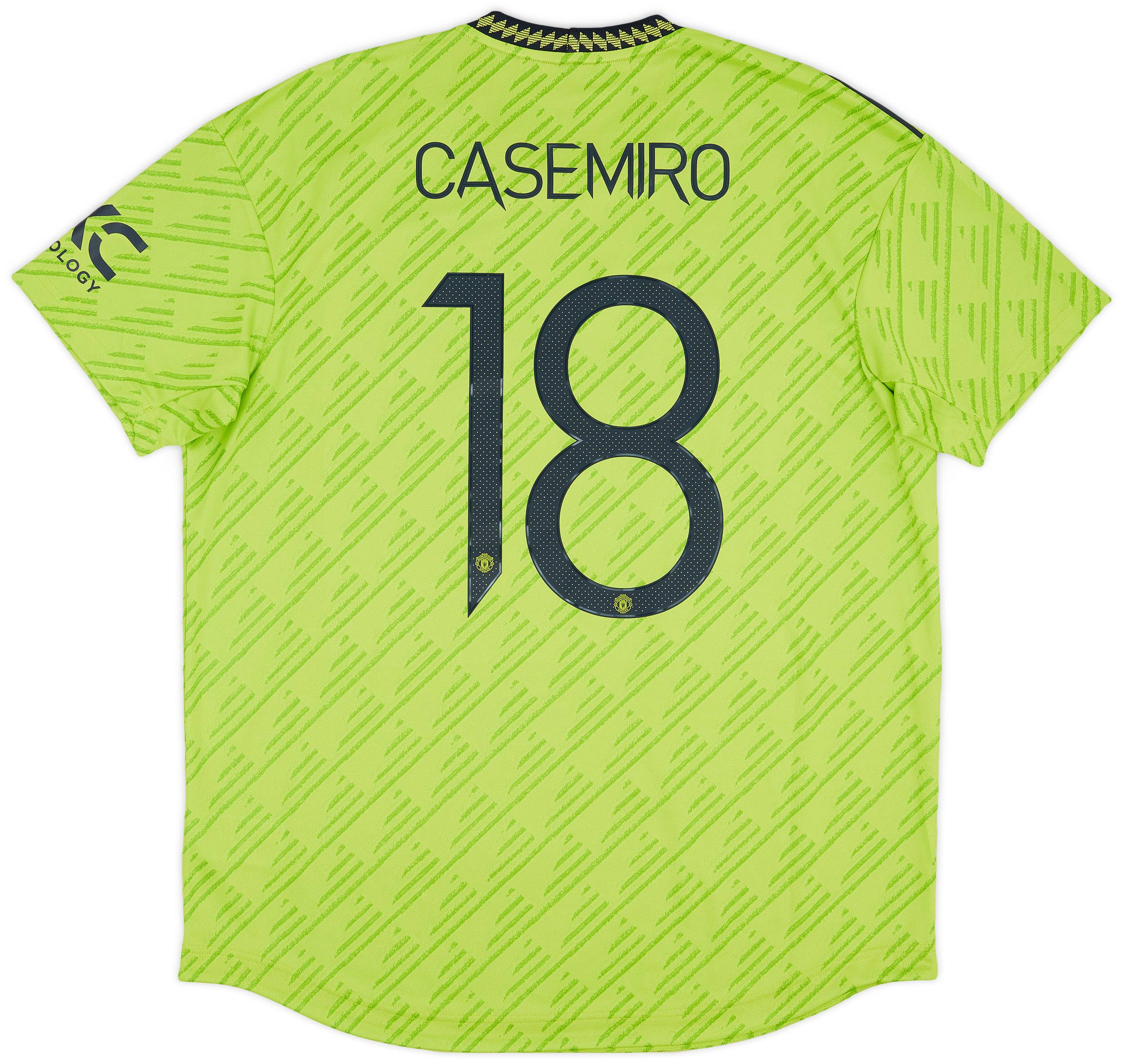 2022-23 Manchester United Authentic Third Shirt Casemiro #18 (XL)