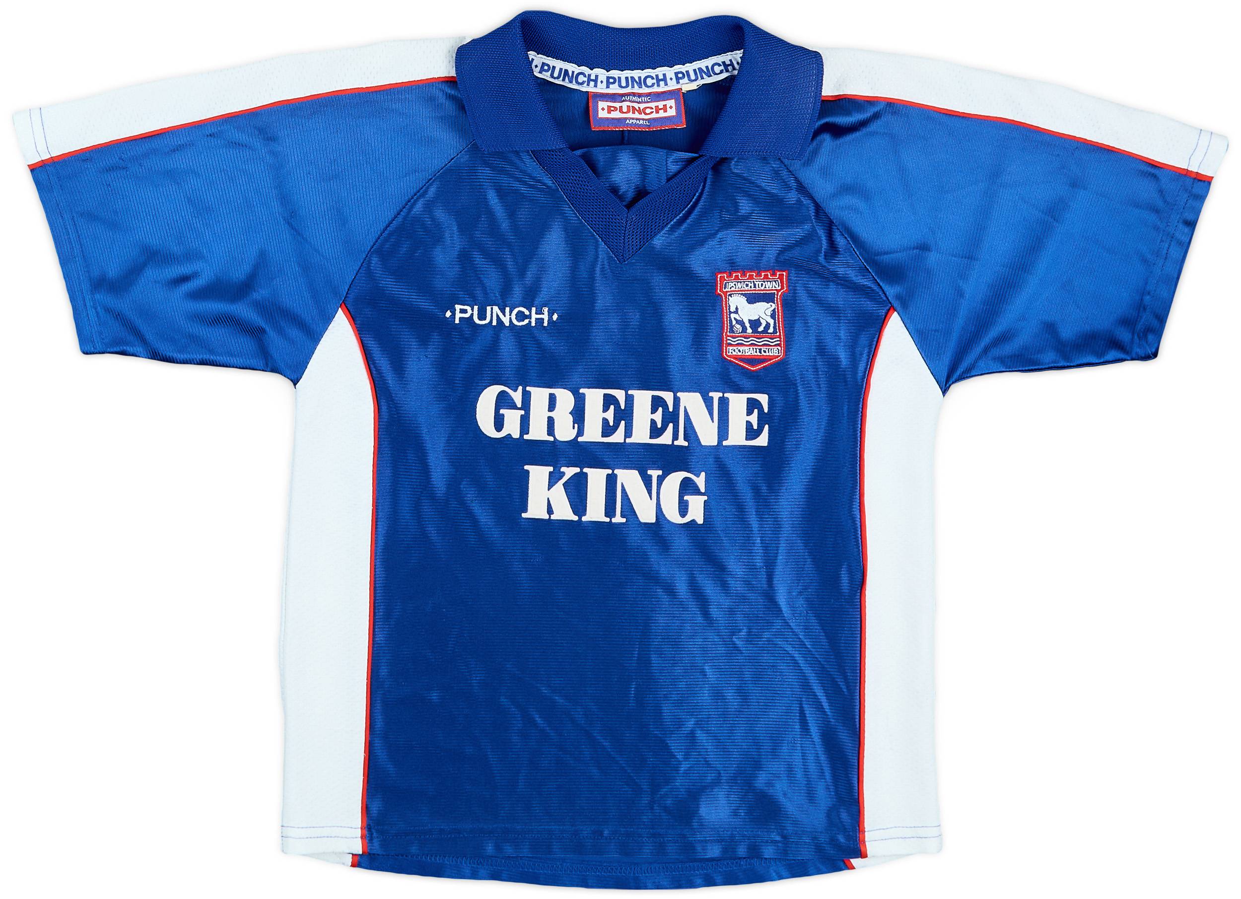 1999-01 Ipswich Home Shirt - 9/10 - (L.Boys)