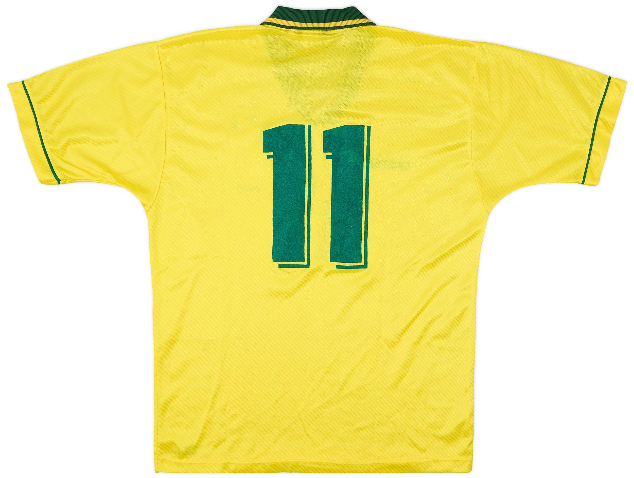 1994 Brazil Home Shirt #11 - 9/10 - (XL)