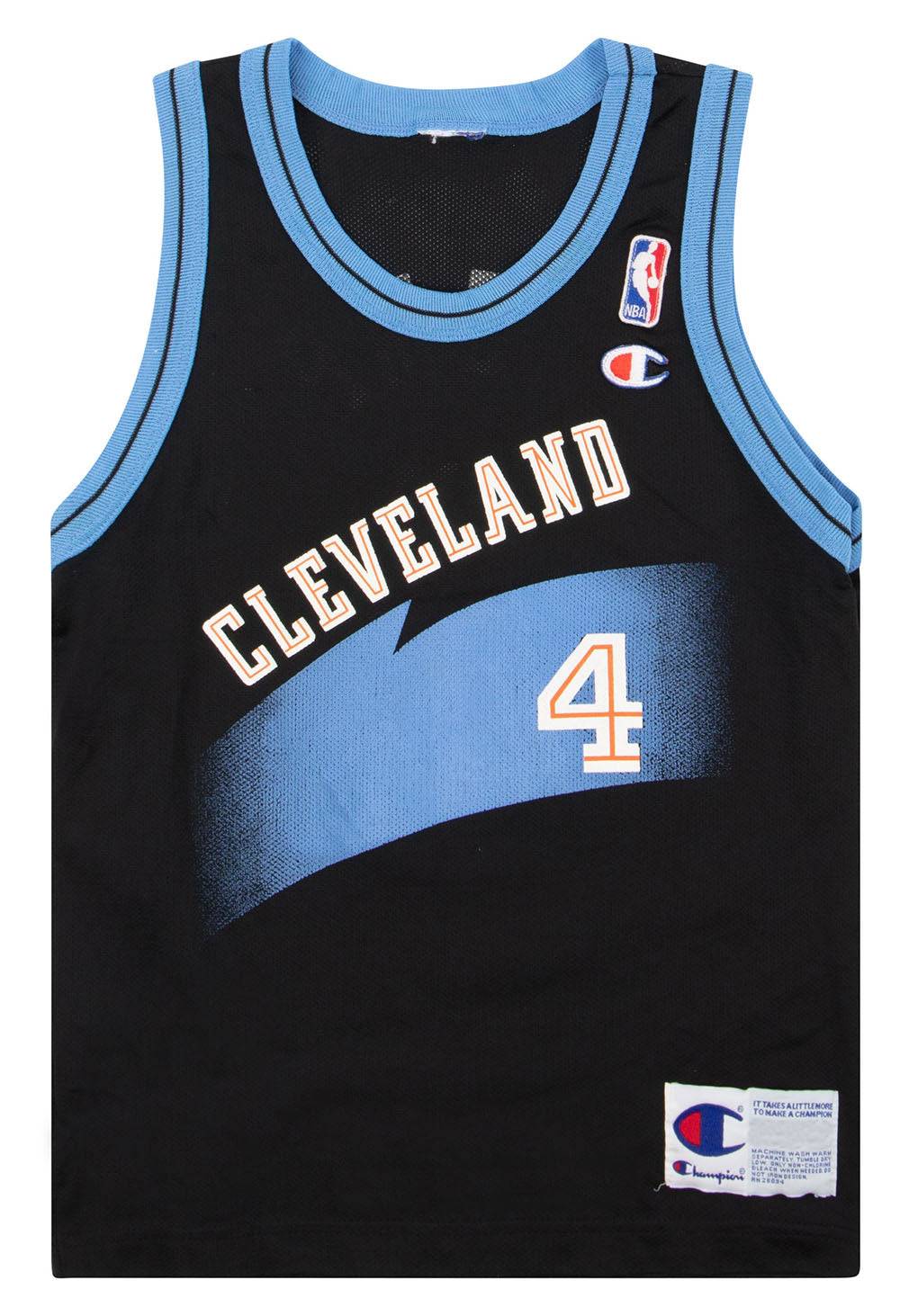 1997 99 Cleveland Cavaliers Kemp 4 Champion Jersey Away Y