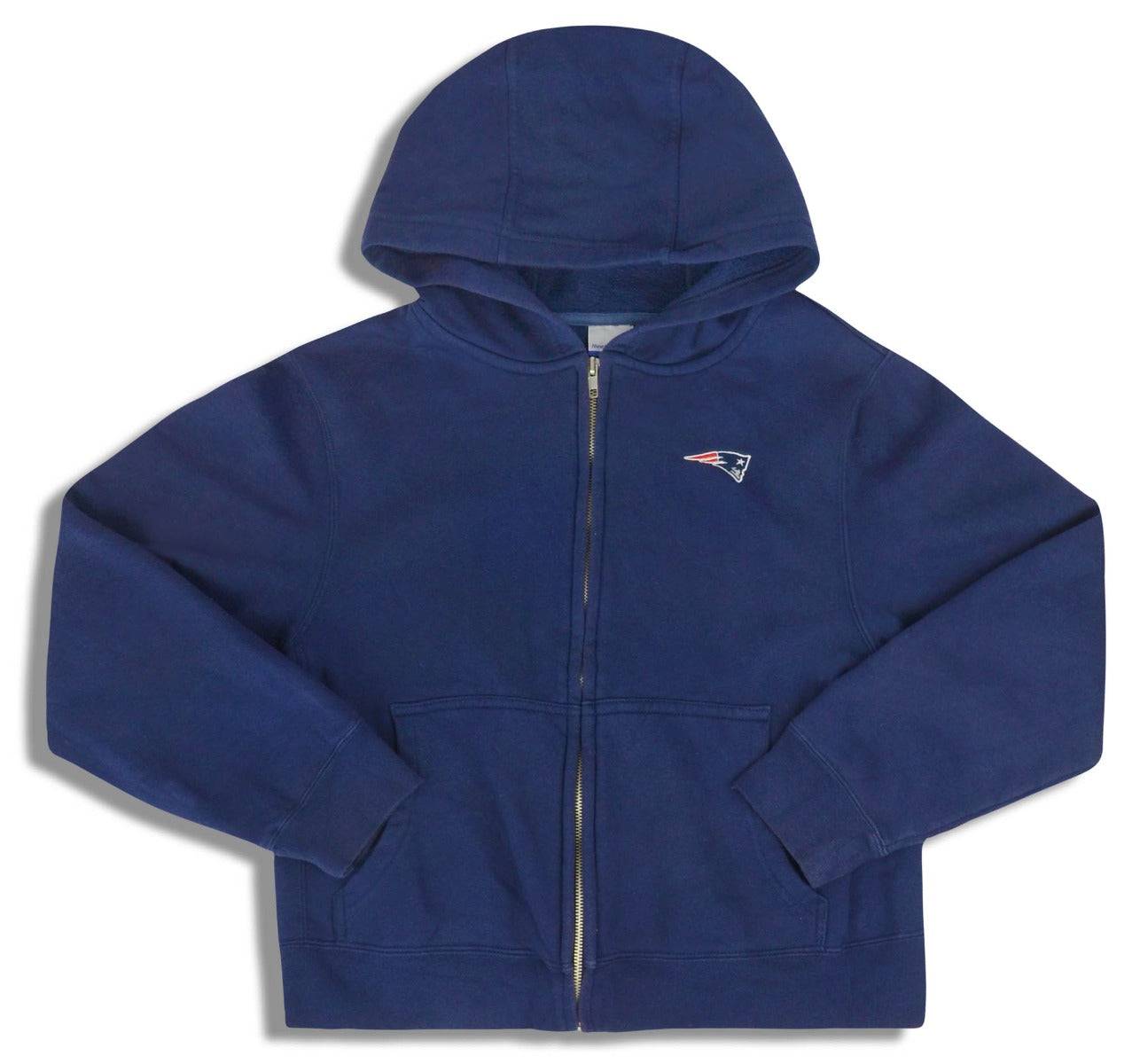 2000 02 New England Patriots Reebok Hooded Sweat Top Y