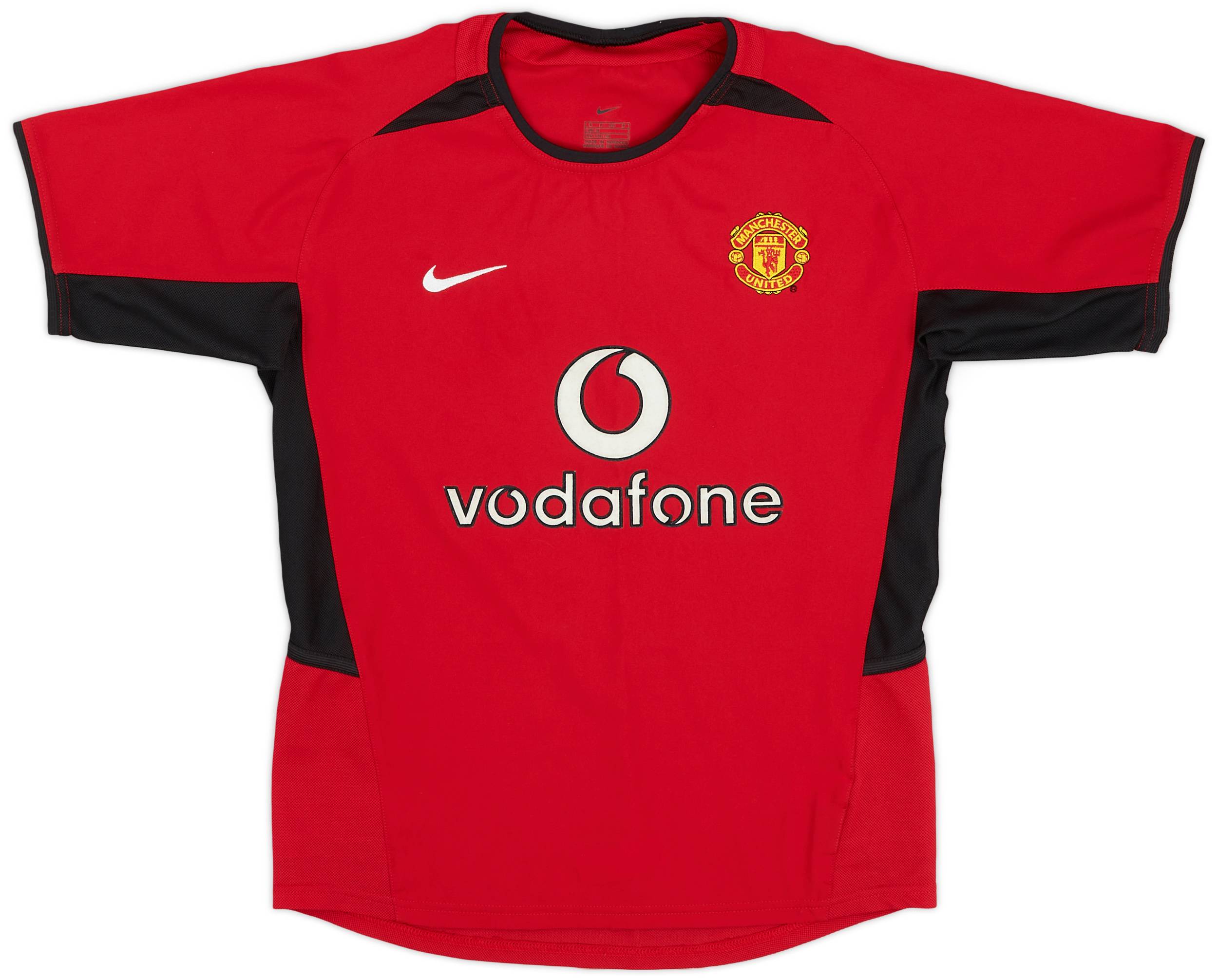 2002-04 Manchester United Home Shirt - 9/10 - (S.Boys)