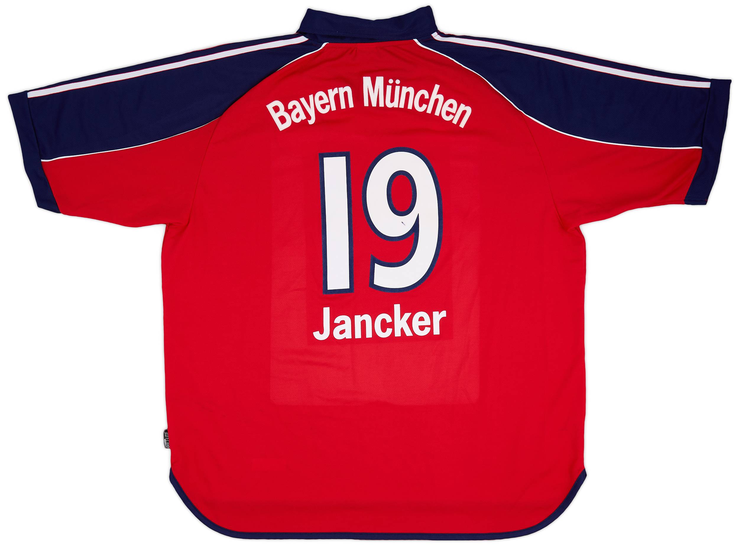 1999-01 Bayern Munich Squad Signed Home Shirt Jancker #19 - 8/10 - (XXL)