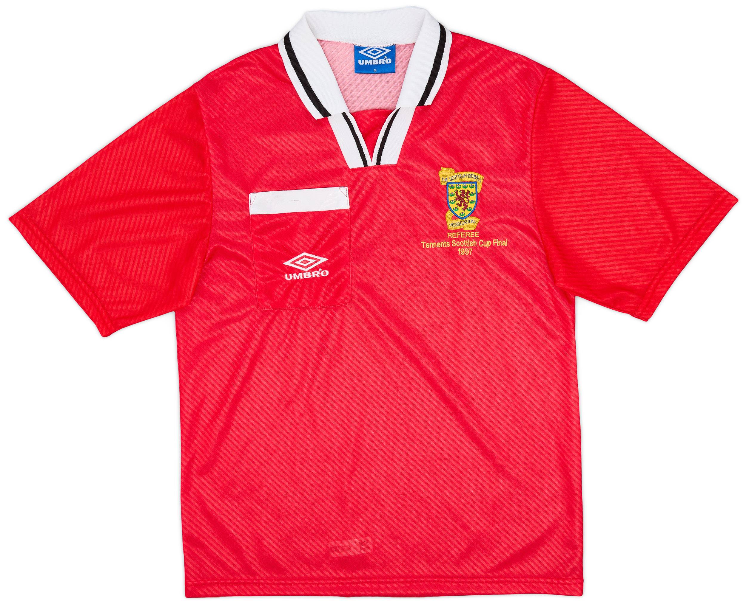 1997-98 Scotland 'Scottish Cup Final' Referee Shirt - 9/10 - (M)