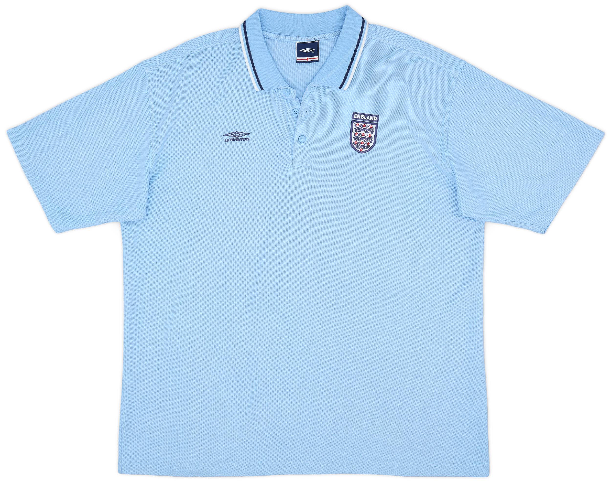 2002-03 England Umbro Polo Shirt - 8/10 - (XL)