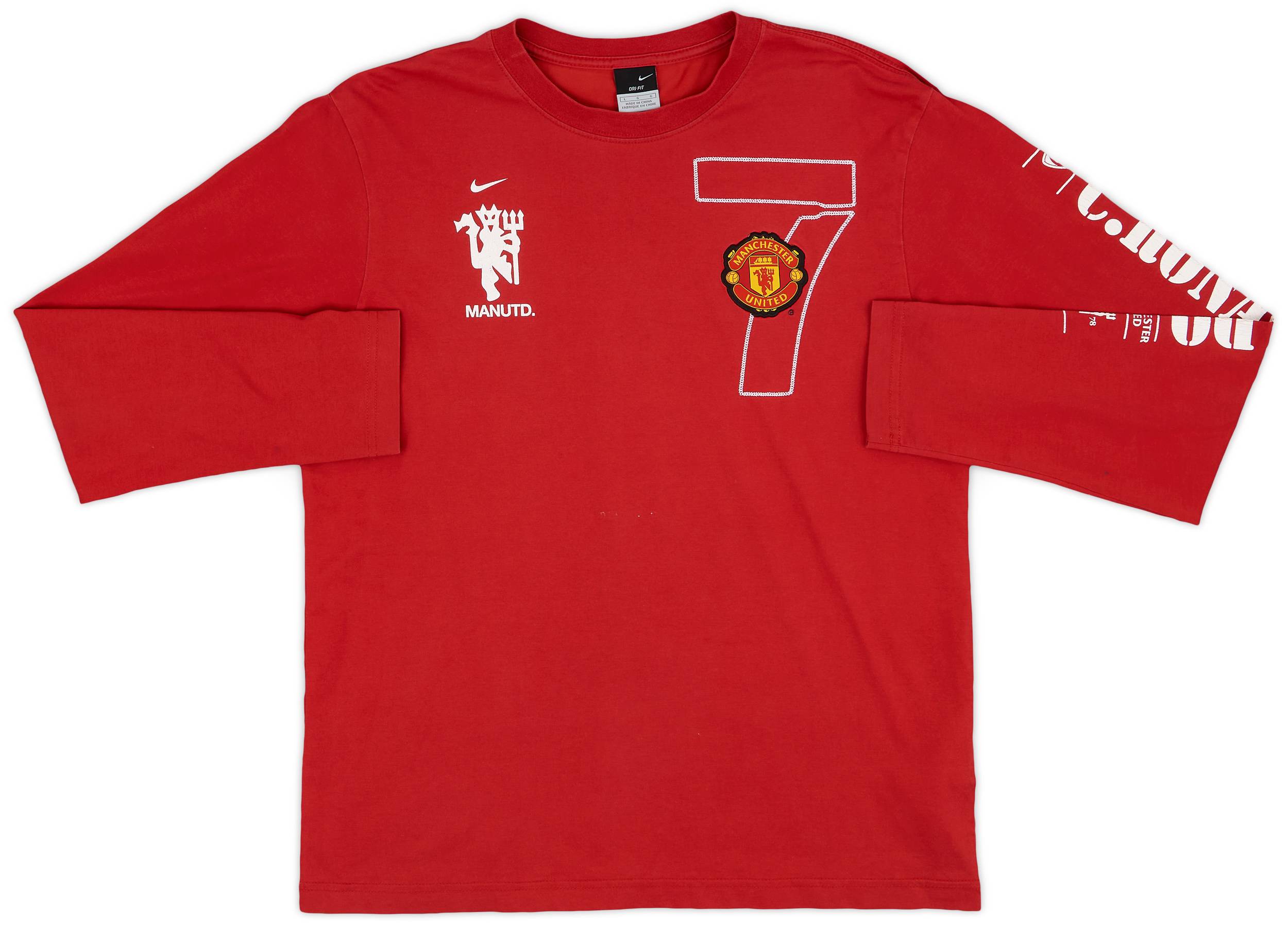 2006-07 Manchester United C.Ronaldo Nike Training L/S Shirt - 7/10 - (L)