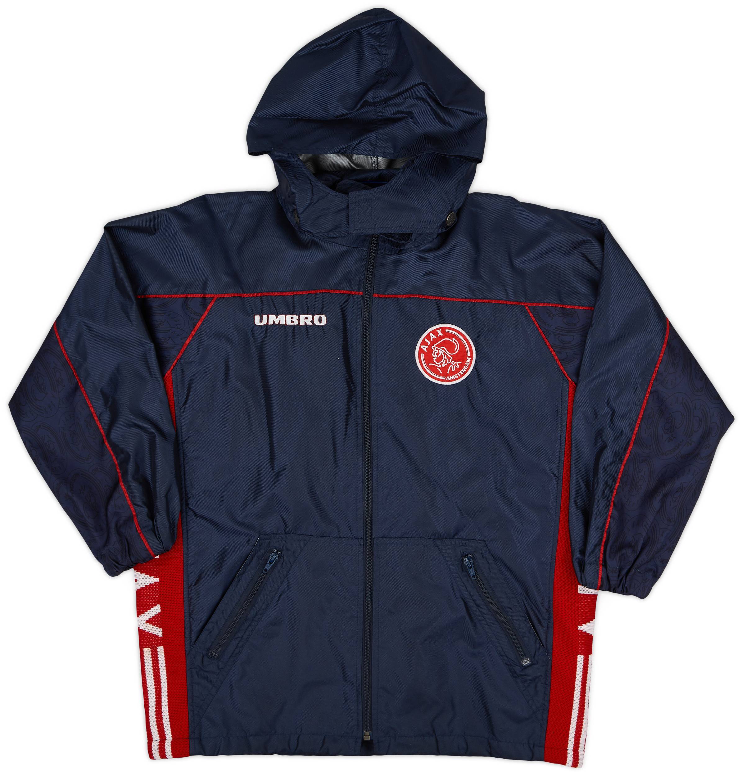 1995-96 Ajax Umbro Hooded Rain Jacket - 8/10 - (L.Boys)