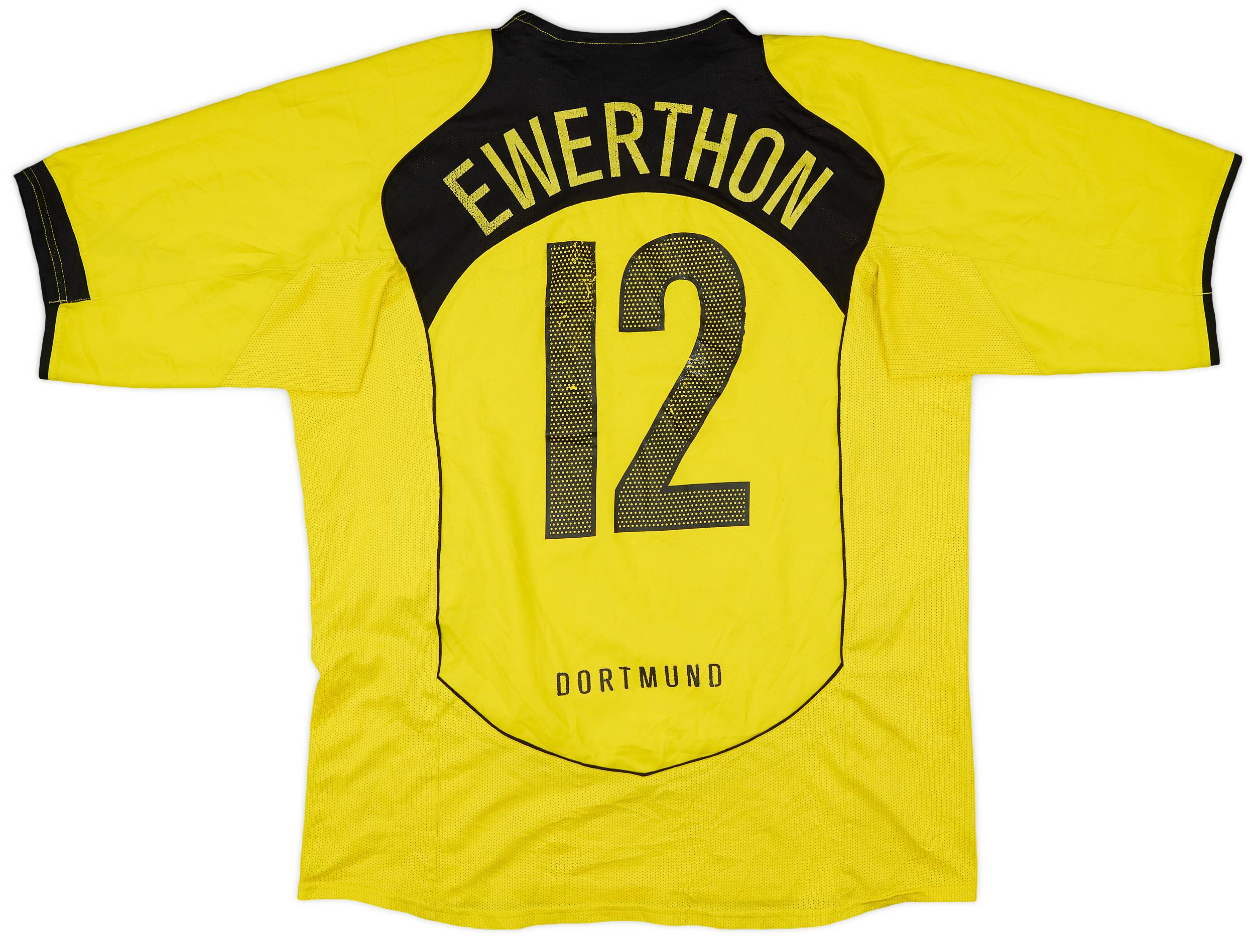 2004-05 Borussia Dortmund Home Shirt Ewerthon #12 - 4/10 - (L)