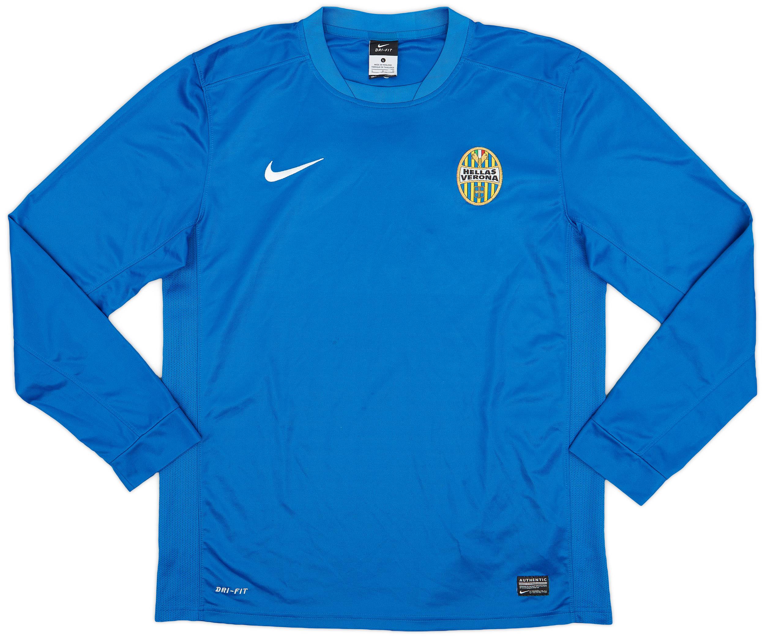 2013-14 Hellas Verona Nike Training L/S Shirt - 9/10 - (L)