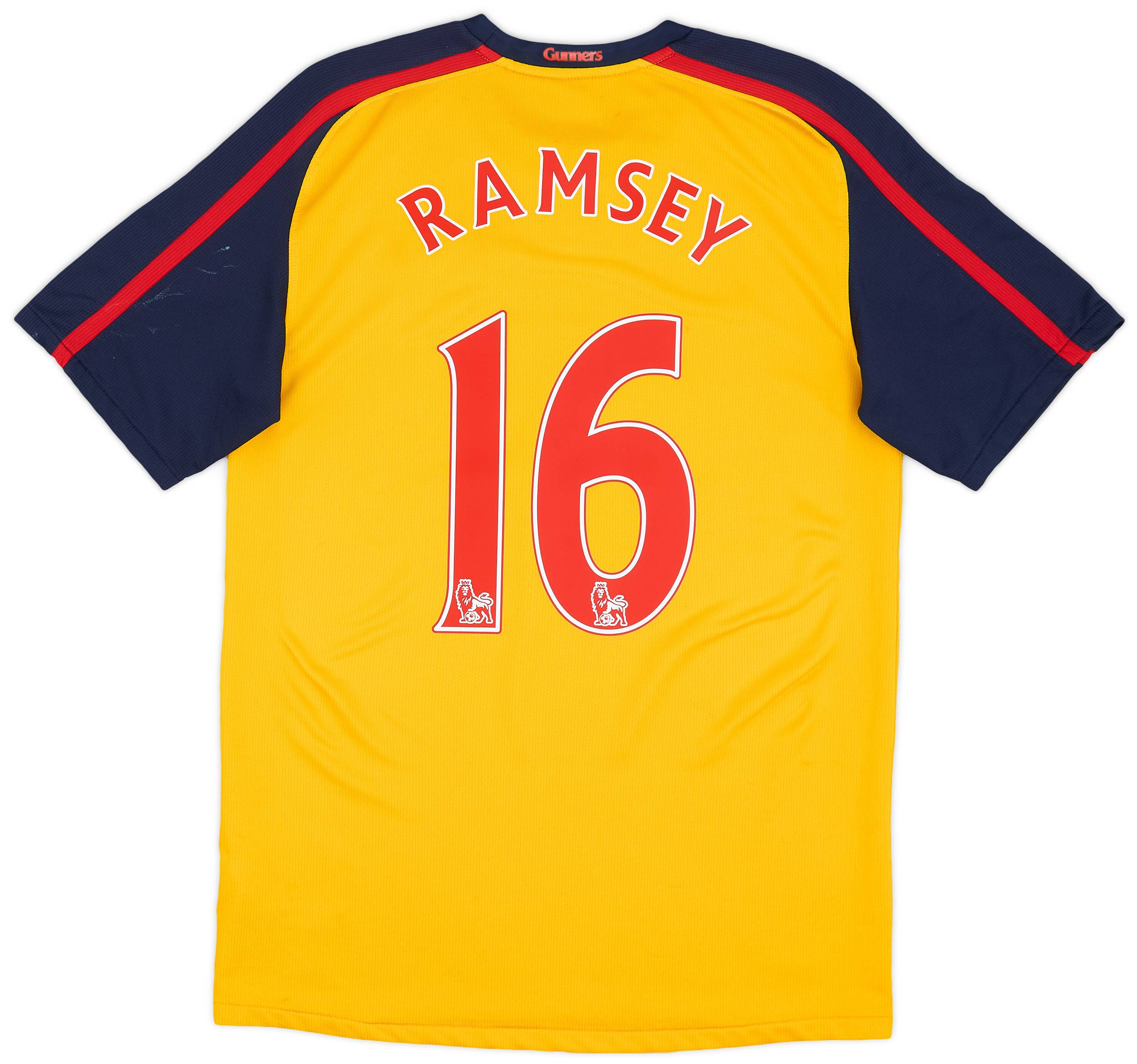 2008 09 Arsenal Away Shirt Ramsey 16 6 10 S