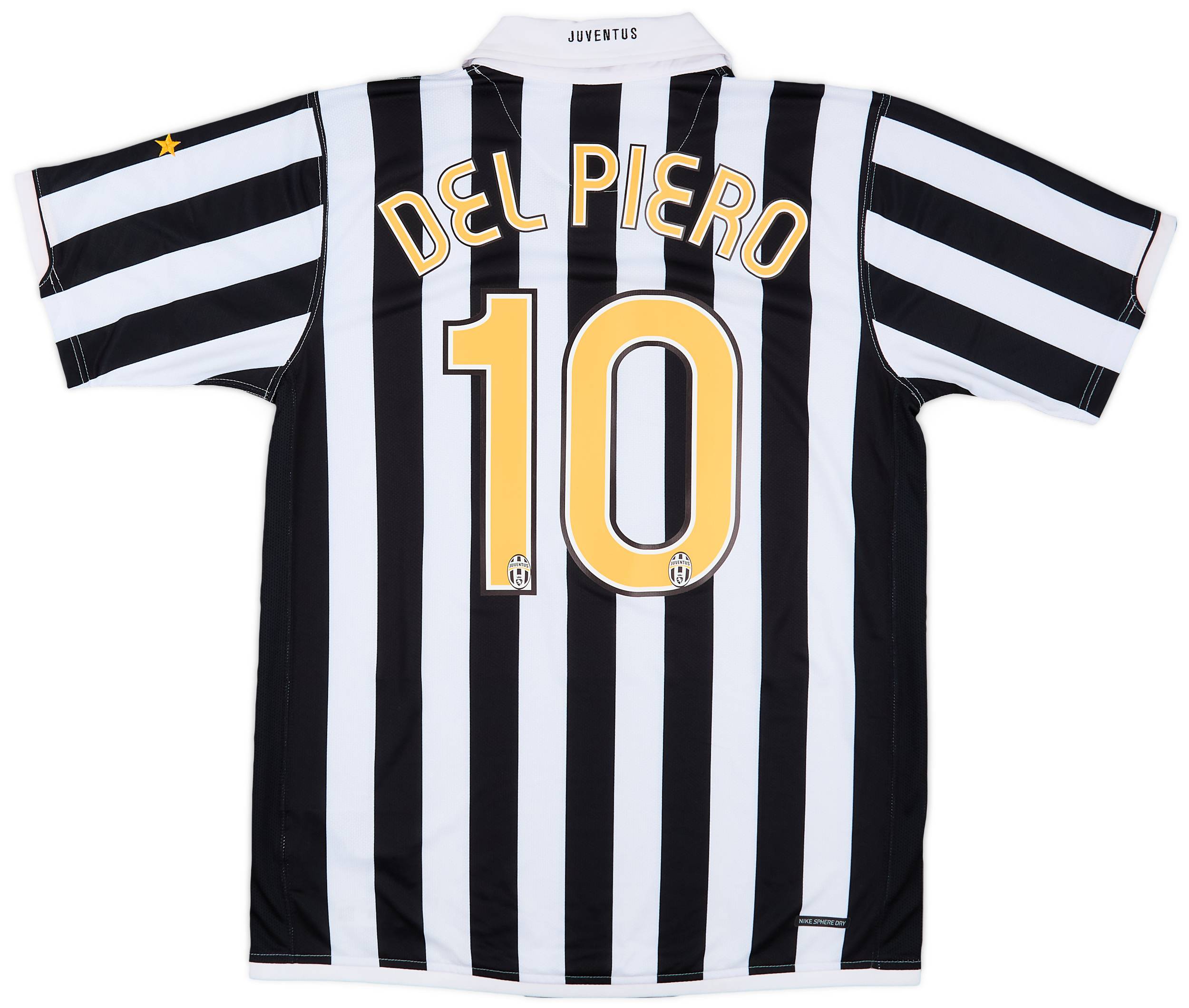 2024最新のスタイル Juventus 2006-07 Home (L) #10 Piero Del Shirt ウェア