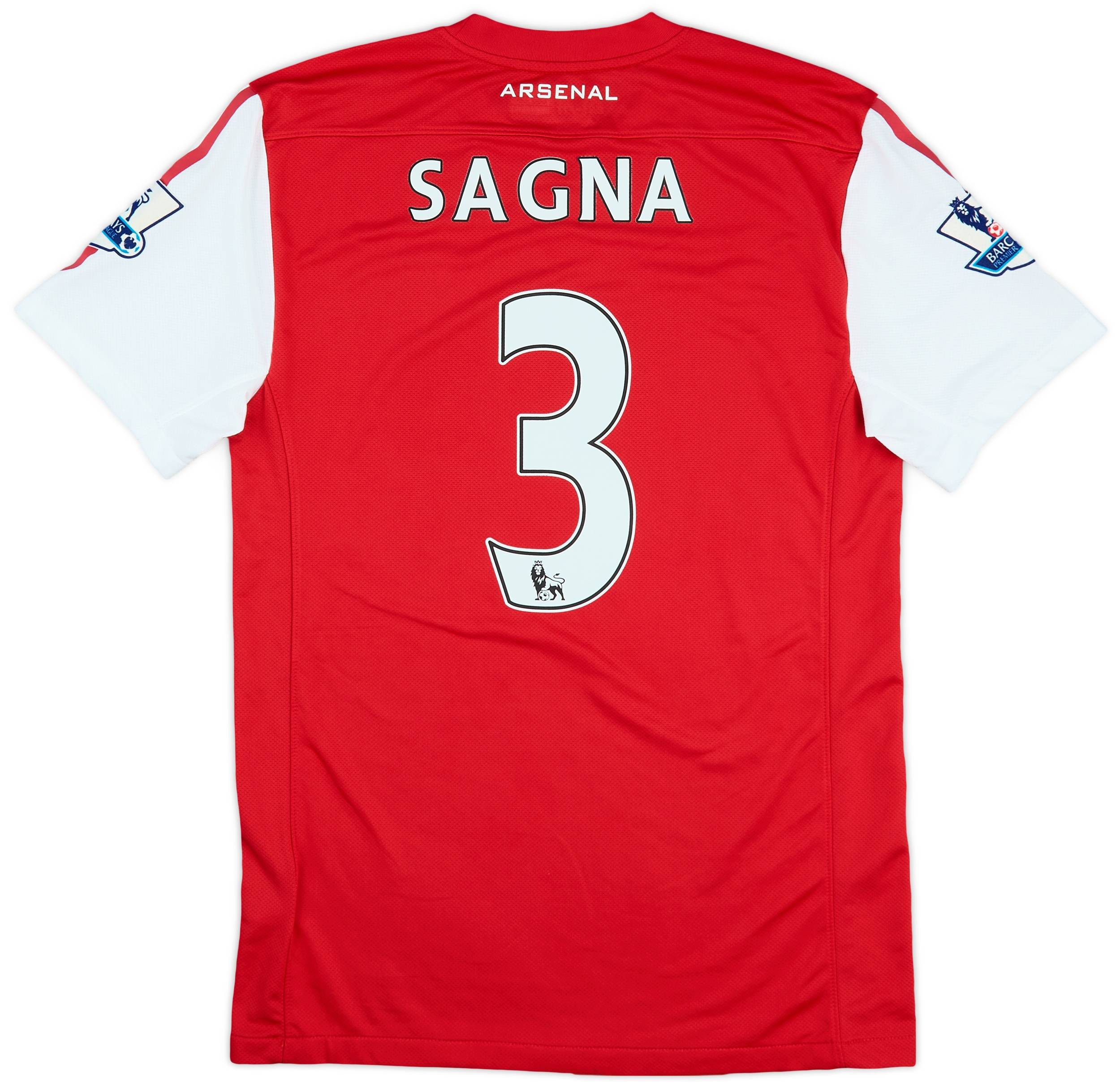 2011-12 Arsenal Home Shirt Sagna #3 - 9/10 - (S)