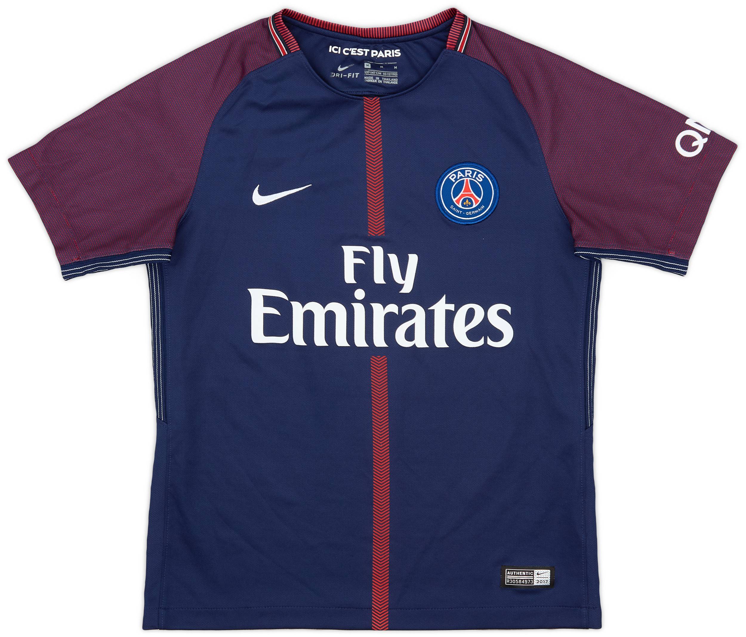2017-18 Paris Saint-Germain Home Shirt - 8/10 - (M.Boys)