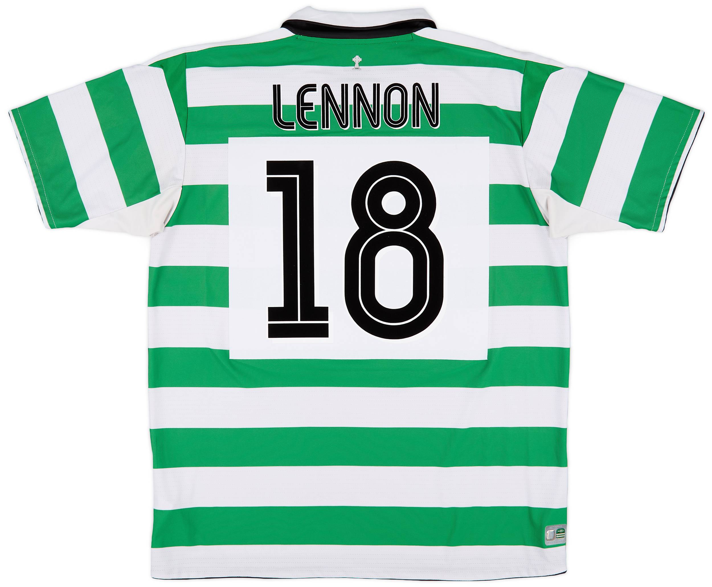 2004-05 Celtic Home Shirt Lennon #18 - 9/10 - (L)
