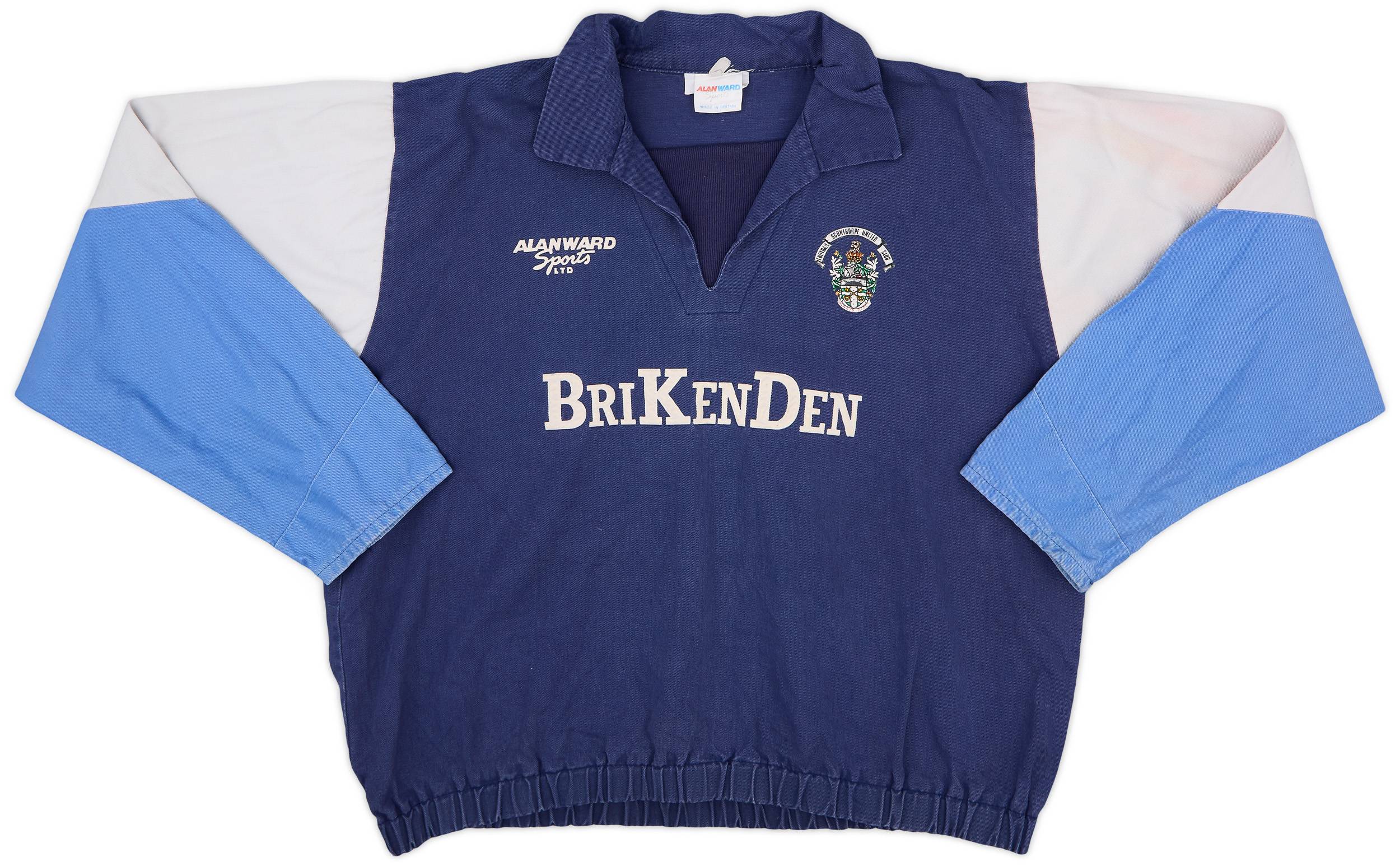 1992-94 Scunthorpe Alan Ward Sports Denim Drill Top - 8/10 - (L)