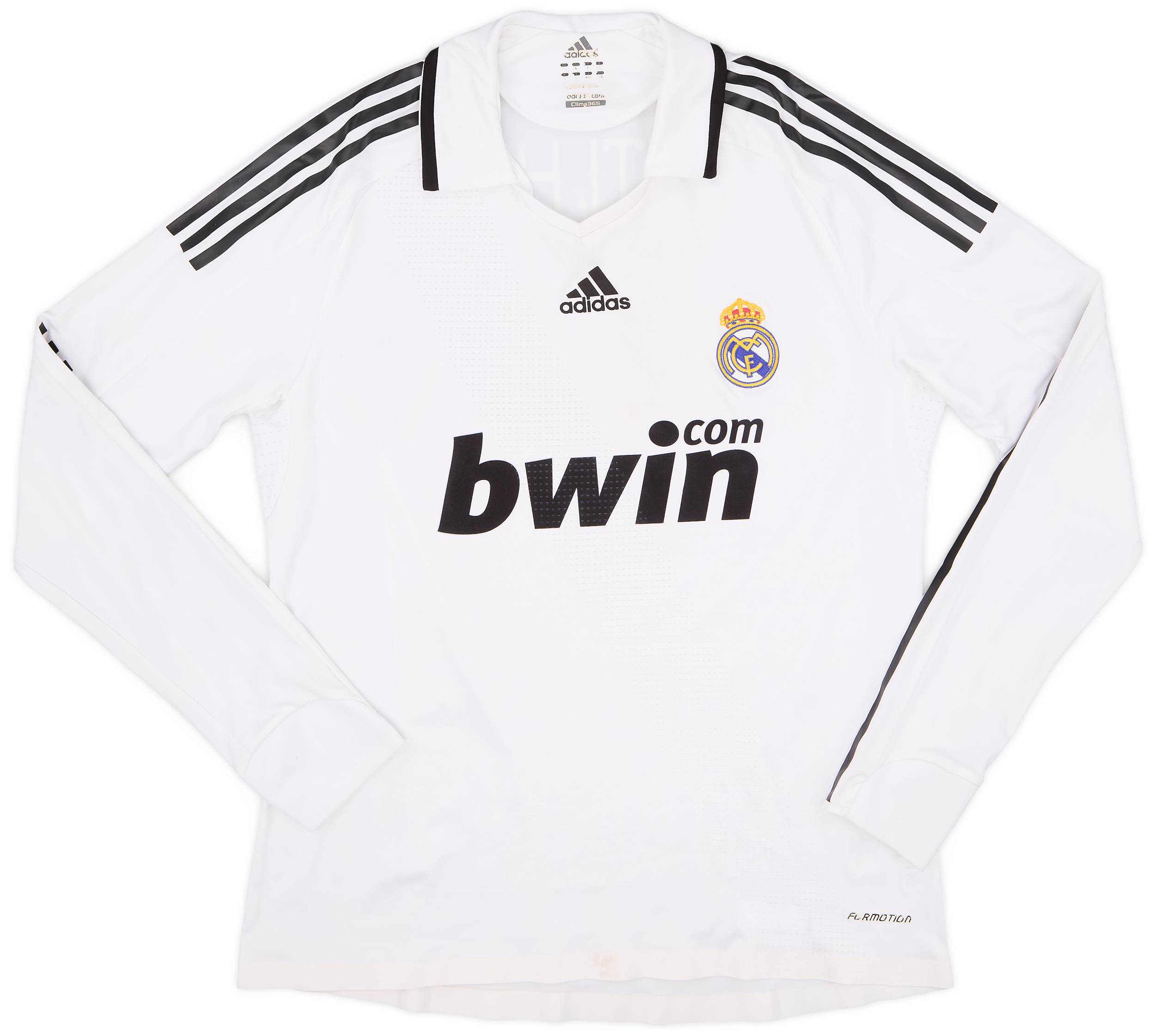 2008-09 Real Madrid Player Issue Home L/S Shirt Guti.Haz #14