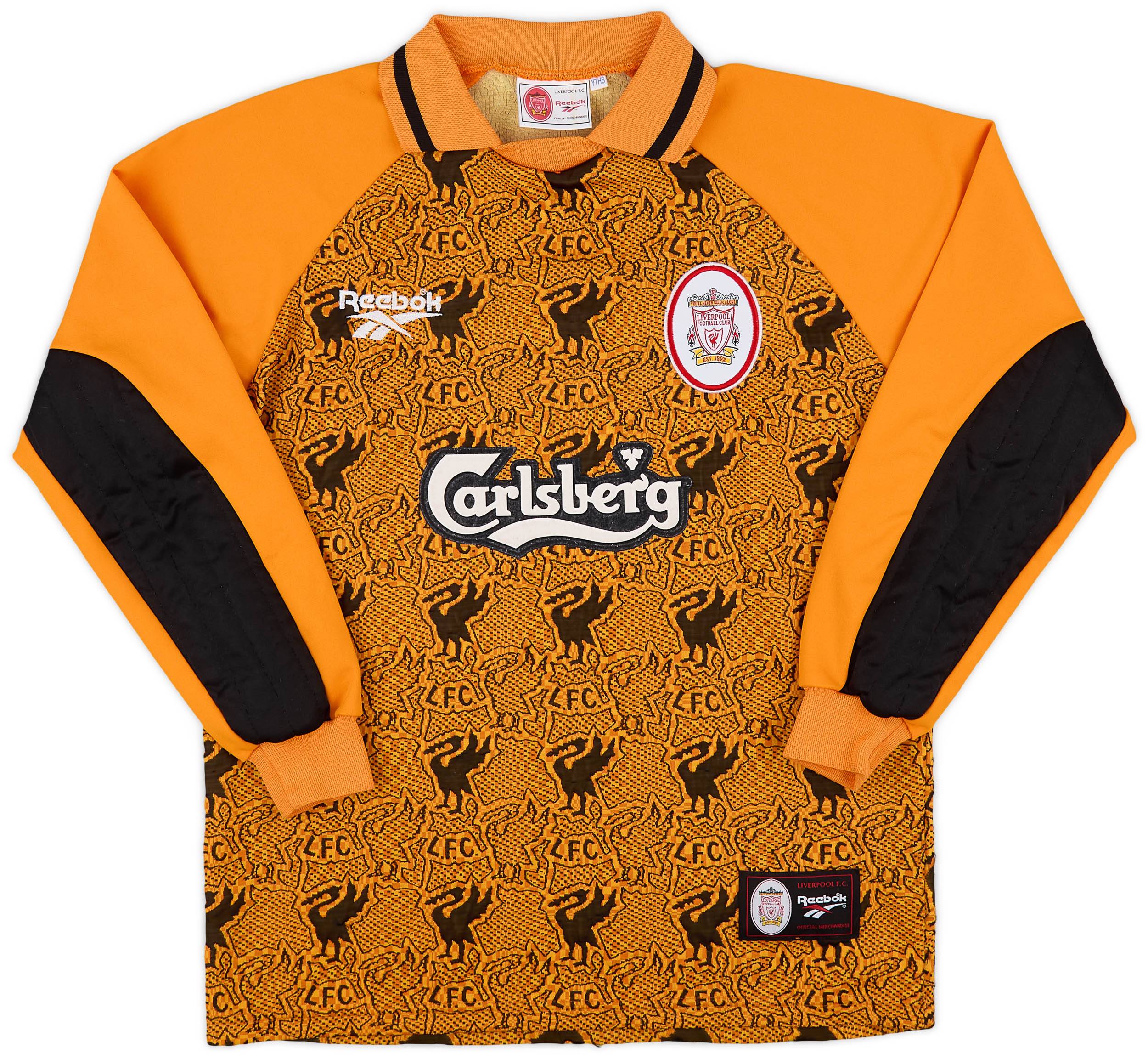 1996-97 Liverpool GK Shirt - 8/10 - (Y)