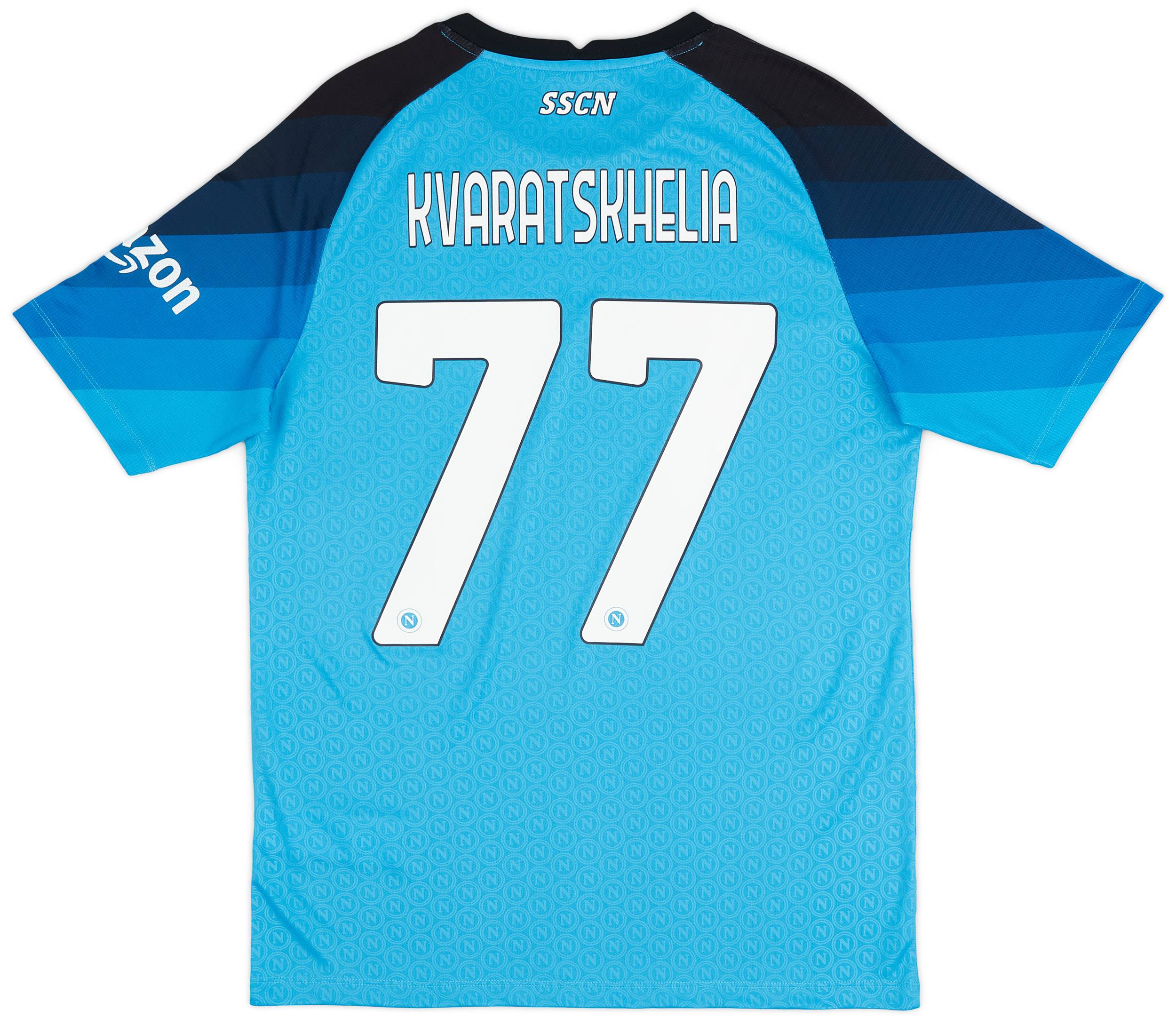 2022-23 Napoli Authentic Home Shirt Kvaratskhelia #77