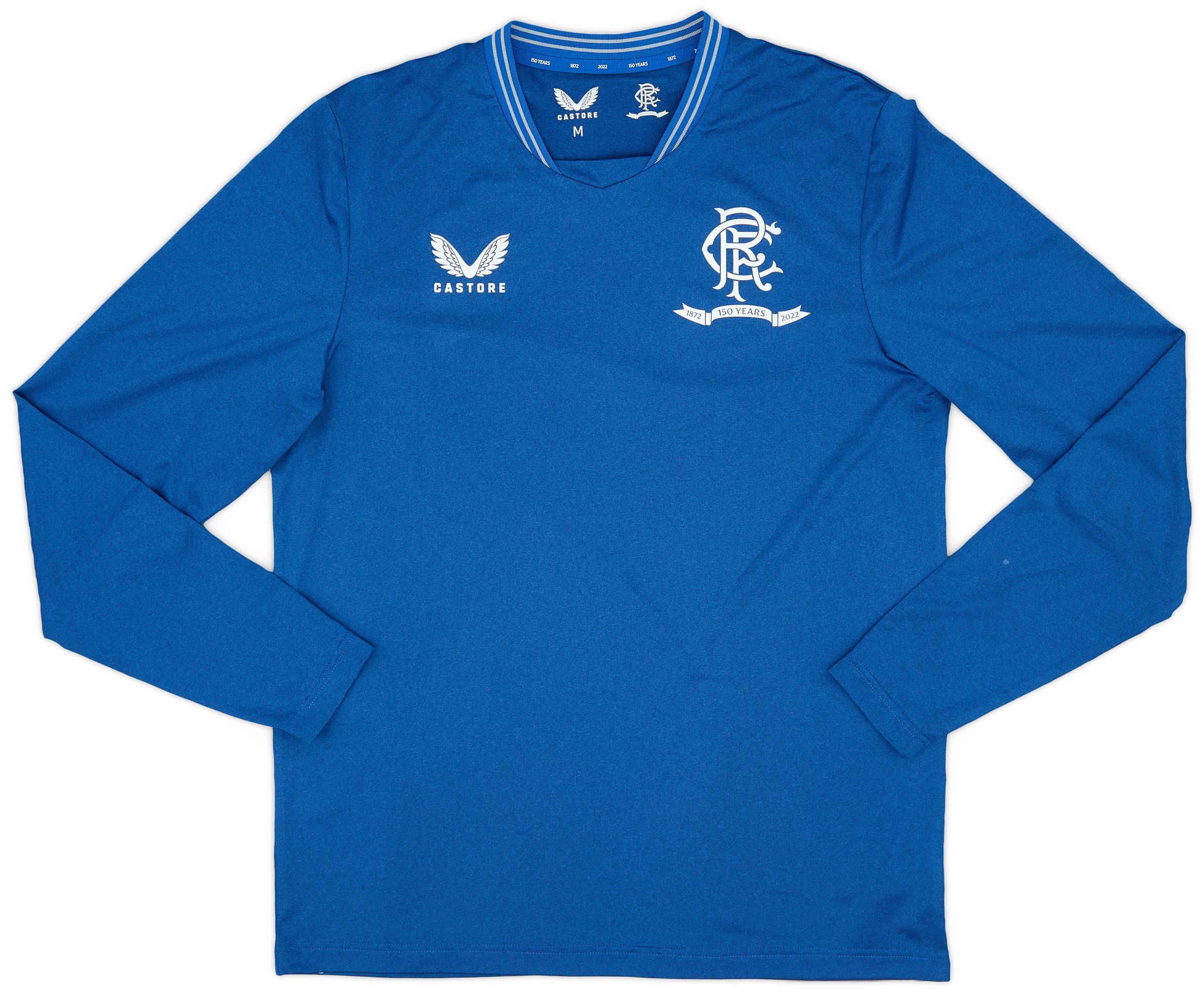 2022-23 Rangers Castore Training L/S Shirt - 9/10 - (M)
