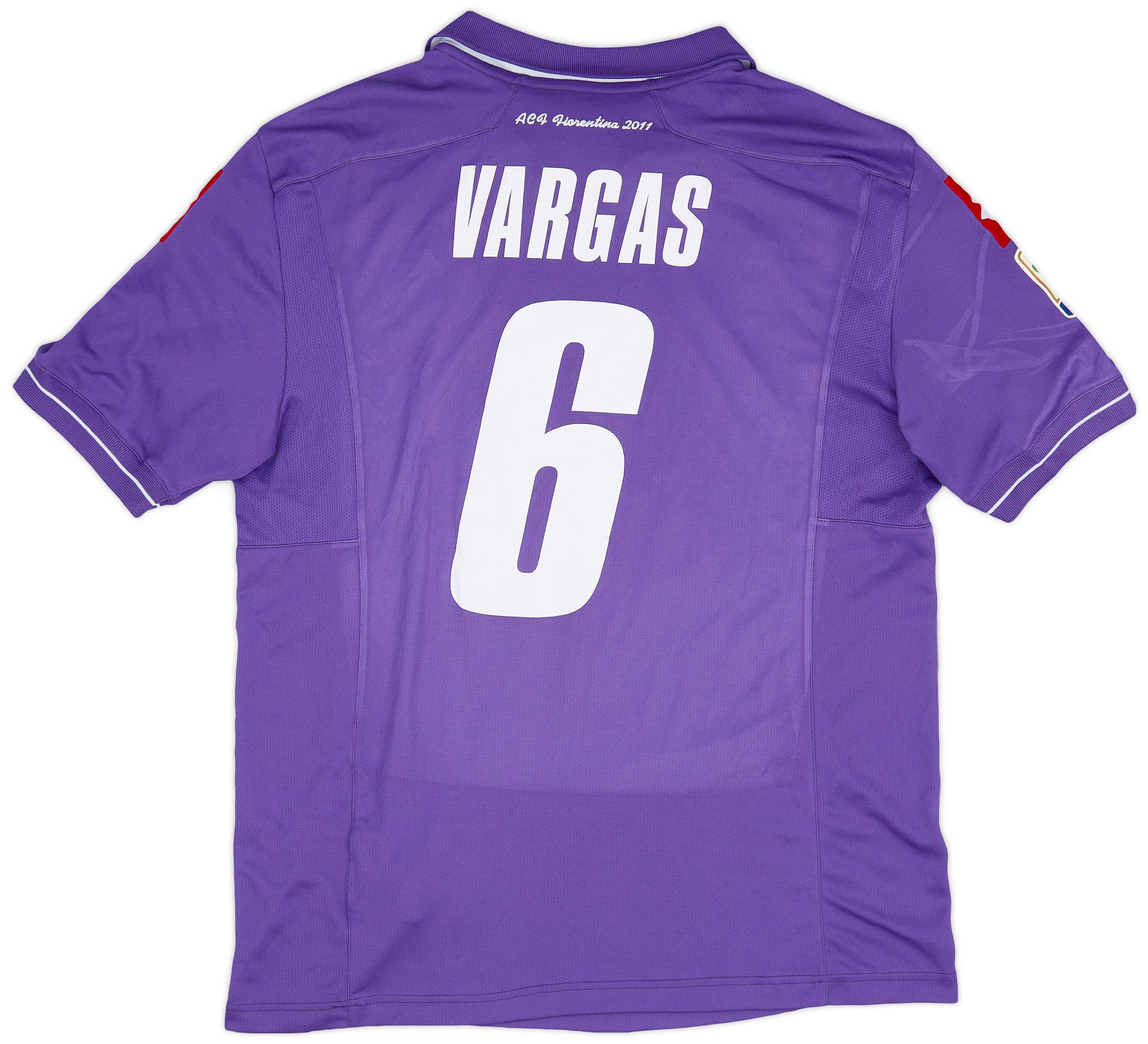 2011 12 Fiorentina Home Shirt Vargas 6 8 10 XXL