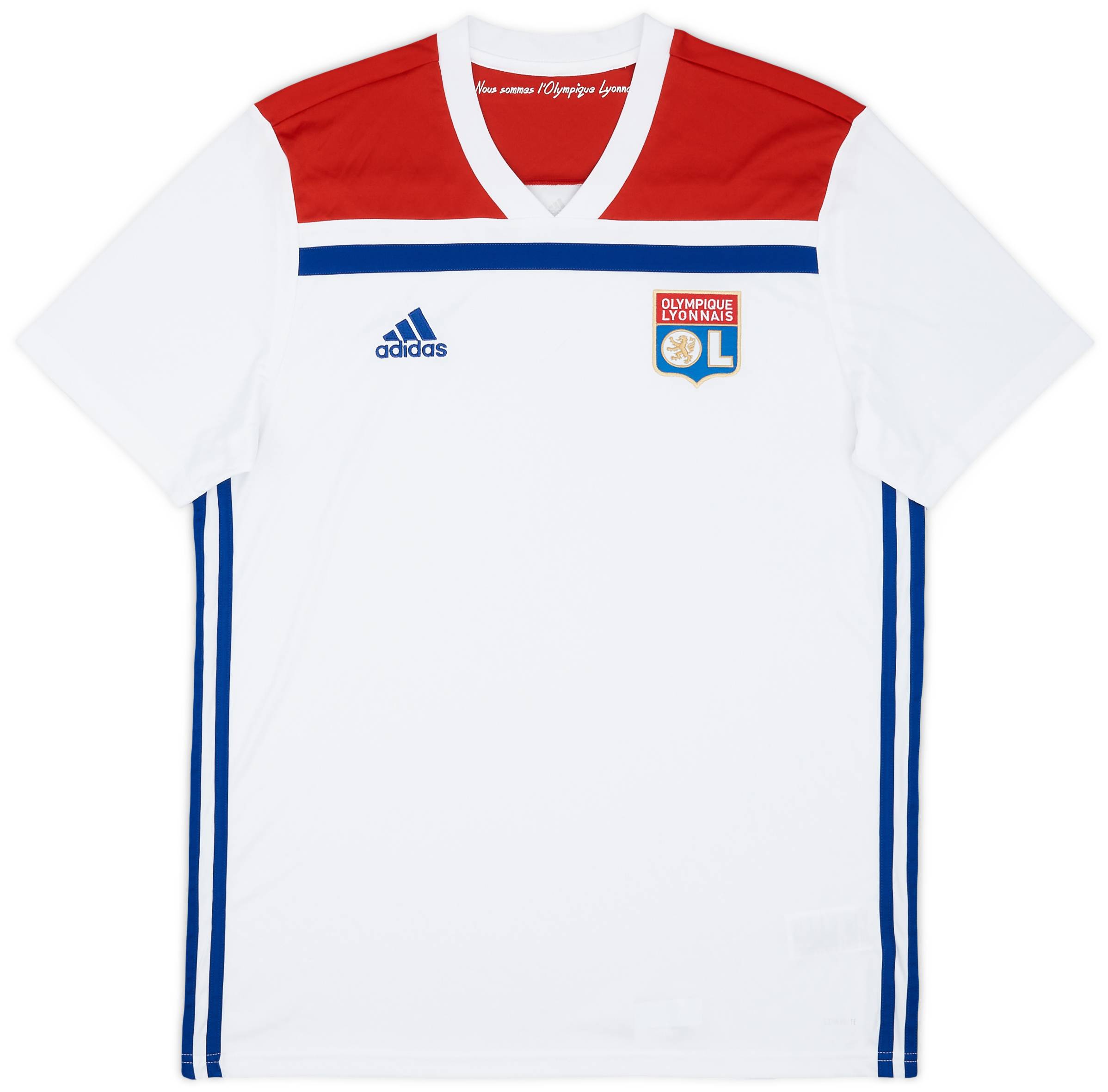 2018-19 Lyon Home Shirt - 8/10 - (L)