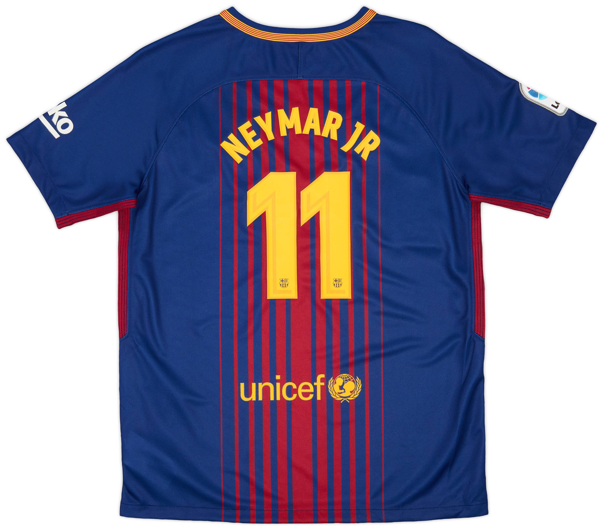 2017 18 Barcelona Home Shirt Neymar Jr 11 KIDS