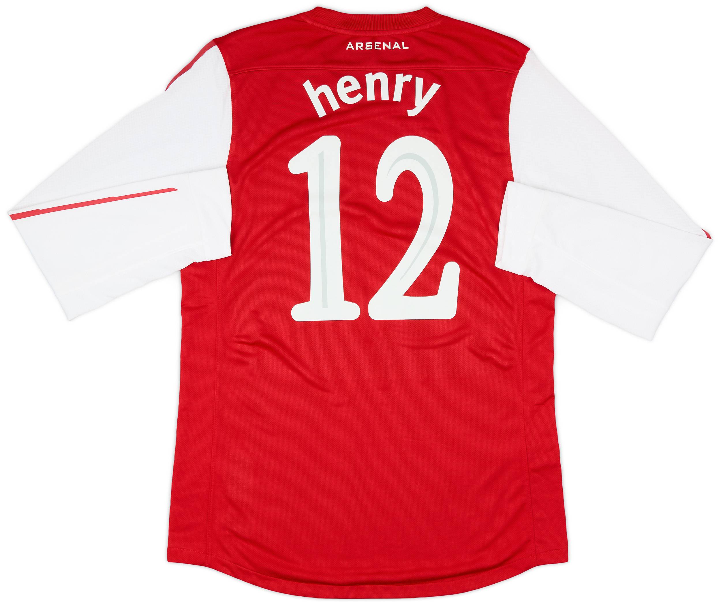 2011-12 Arsenal Player Issue Home L/S Shirt Henry #12 - 7/10 - (L)
