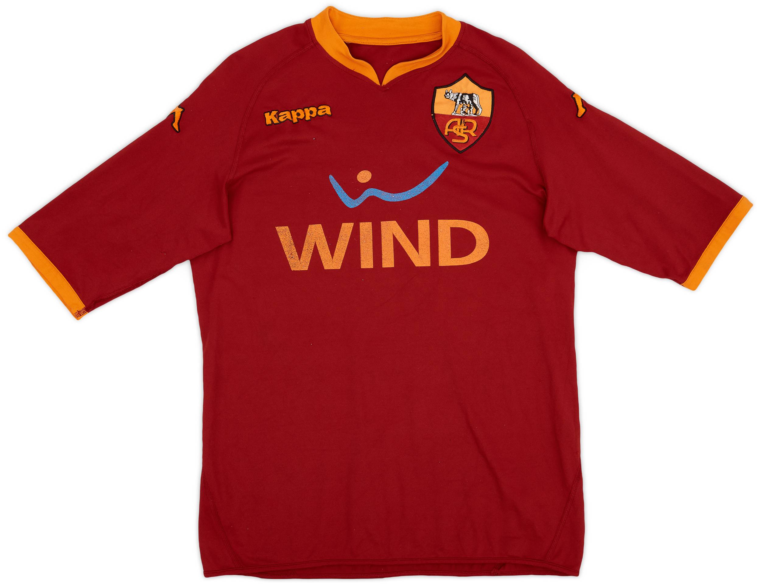 2007-08 Roma Home Shirt #7 - 5/10 - (XL)