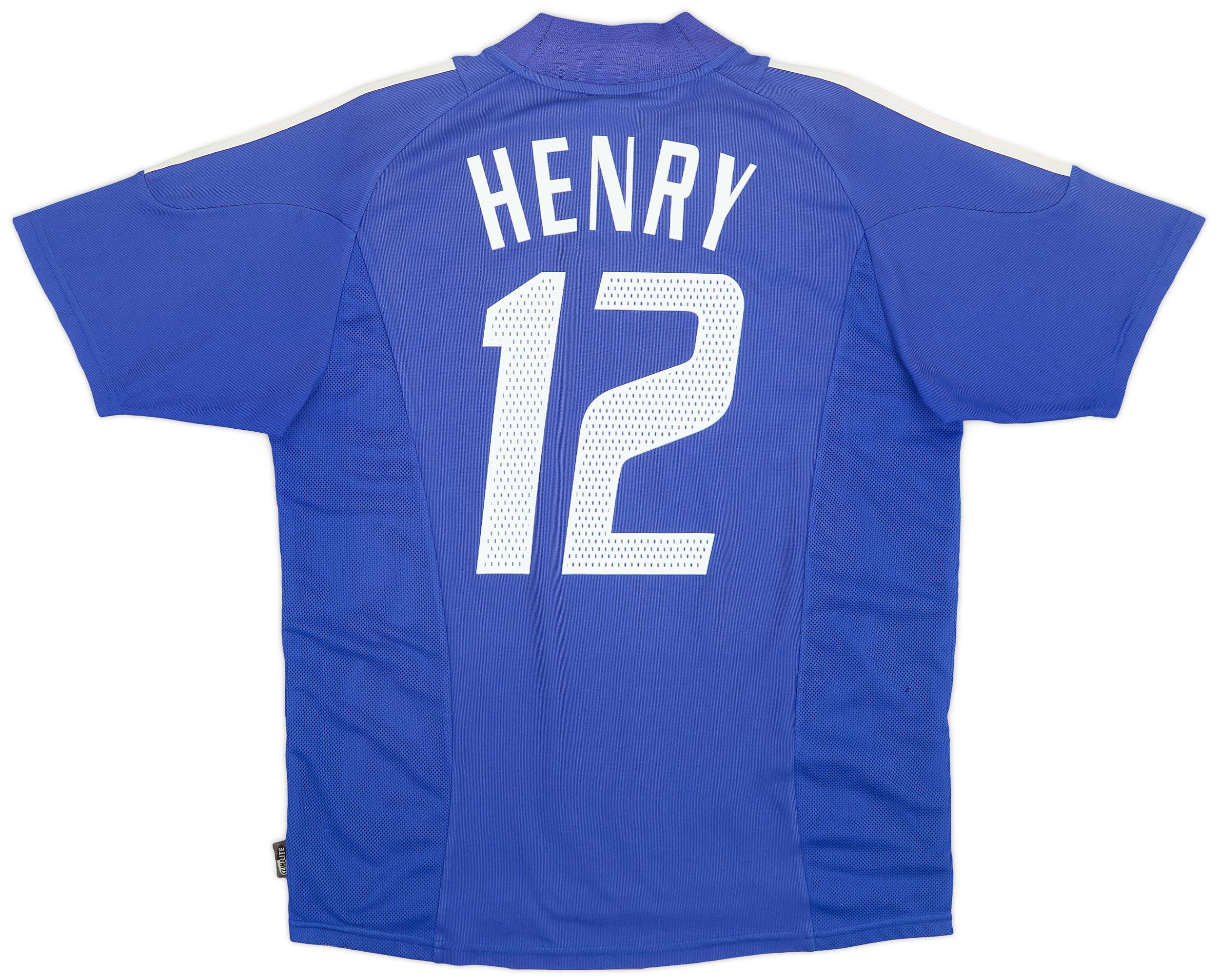 2002-04 France Home Shirt Henry #12 - 7/10 - (M)