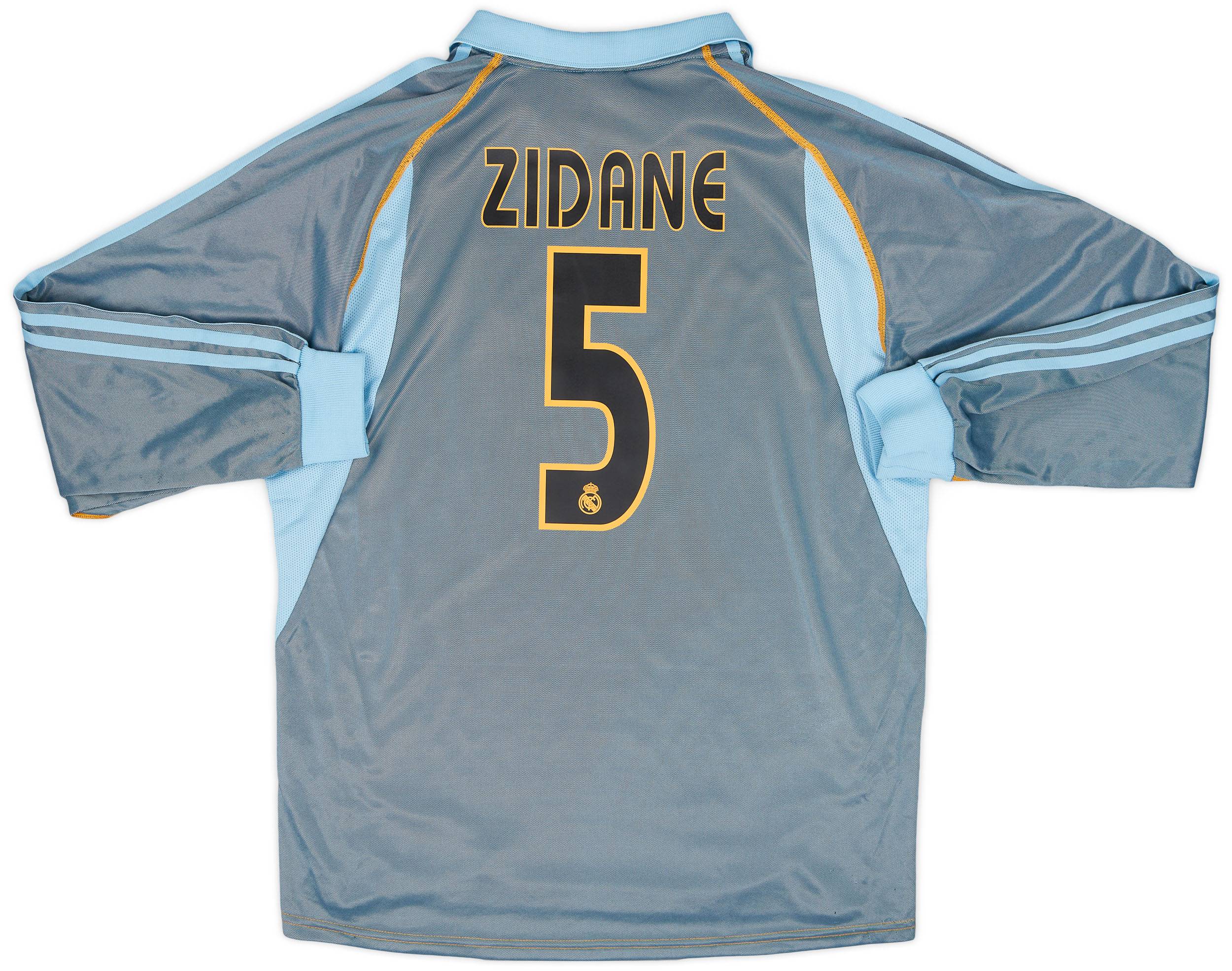 2003-04 Real Madrid Third L/S Shirt Zidane #5 - 8/10 - (M)