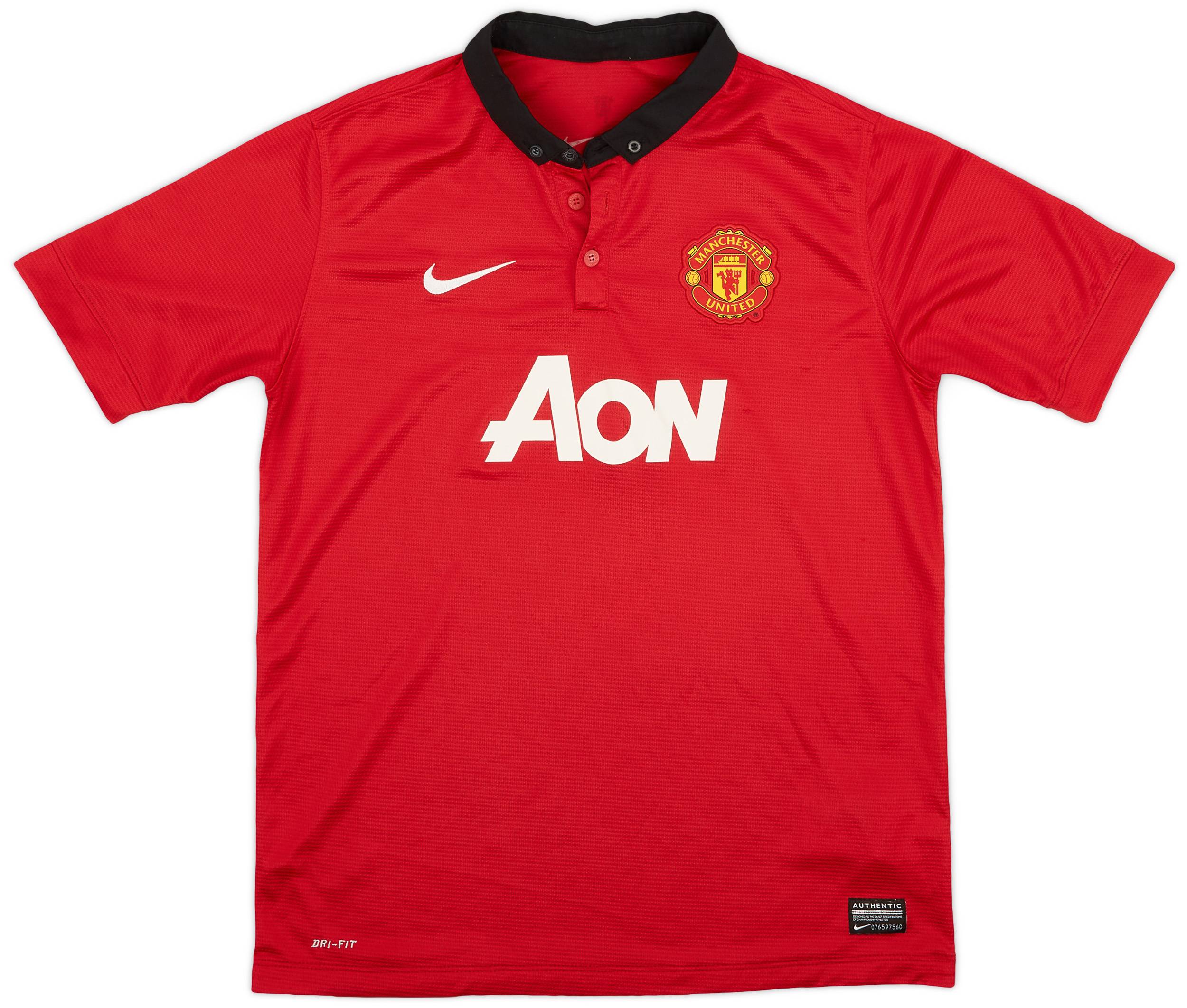 2013-14 Manchester United Home Shirt - 8/10 - (XL.Boys)