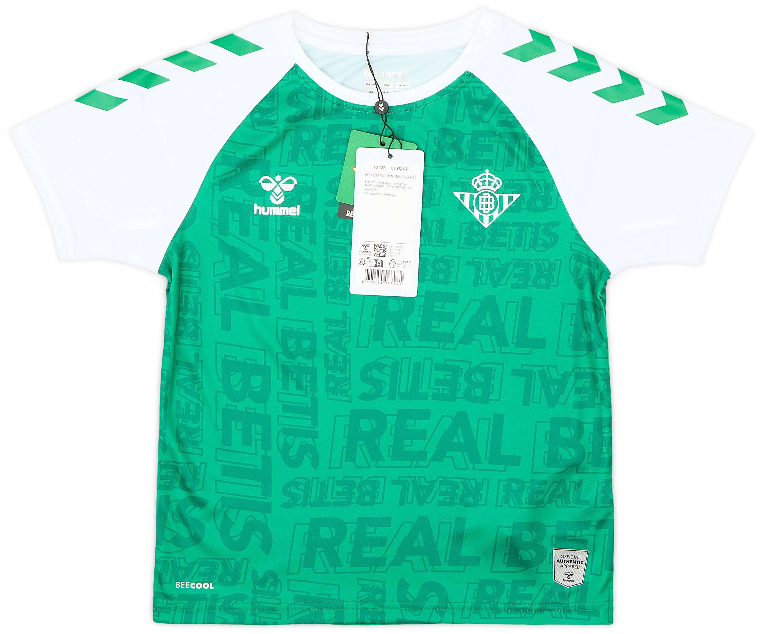 2023-24 Real Betis Hummel Pre-Match Shirt (KIDS)