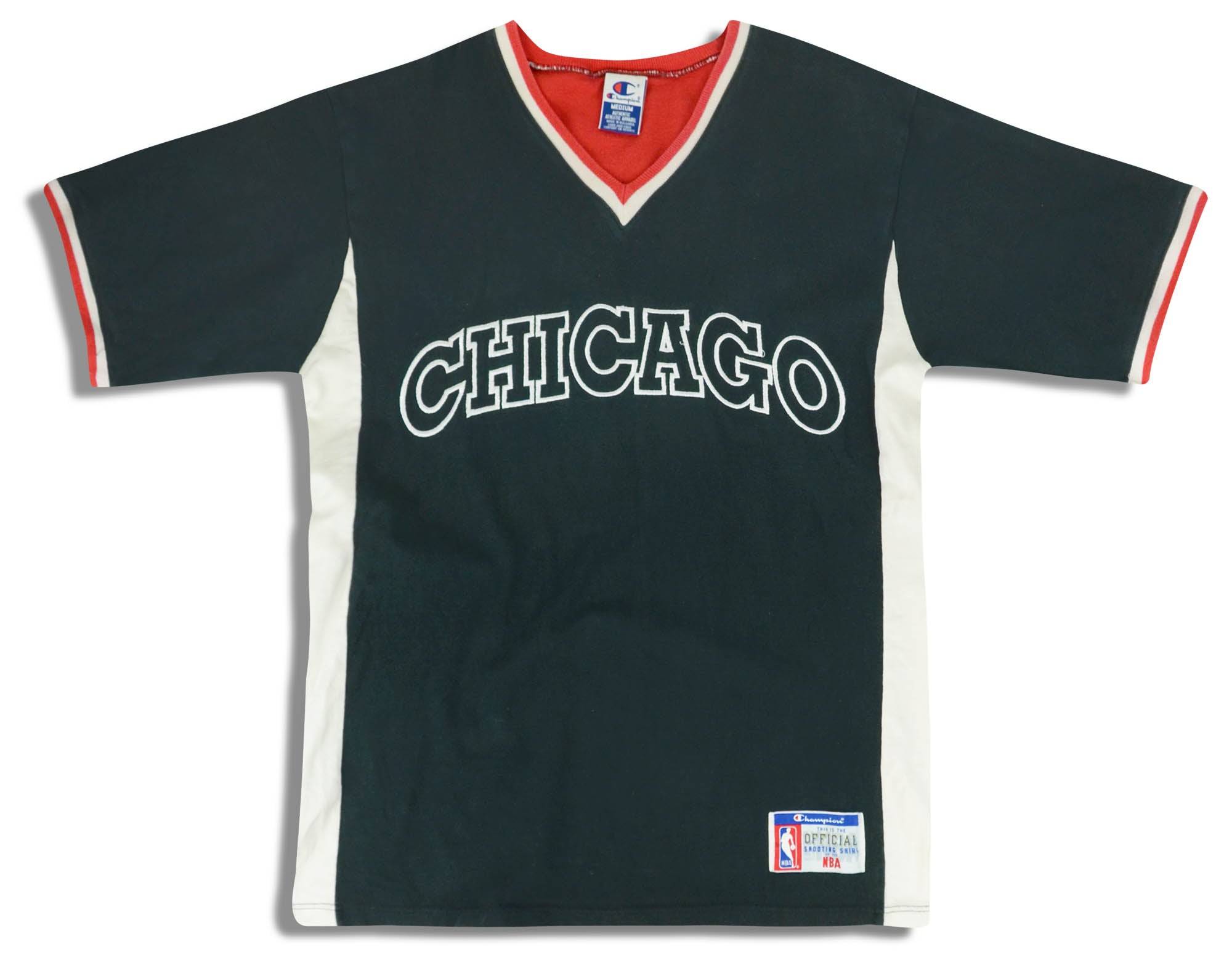 1990s Authentic Chicago Bulls Champion Shooting Shirt M