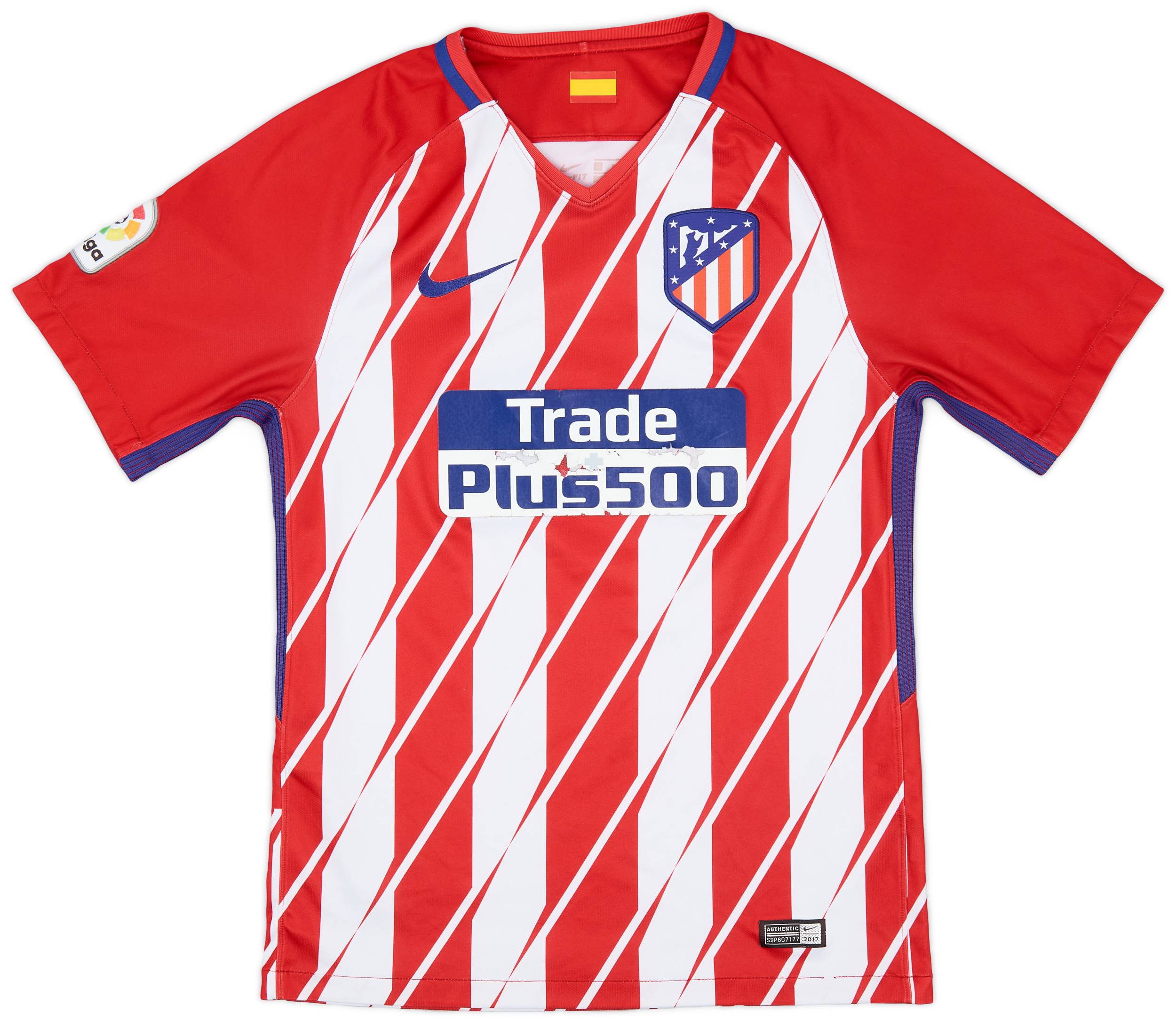 2017-18 Atletico Madrid Home Shirt - 5/10 - (S)
