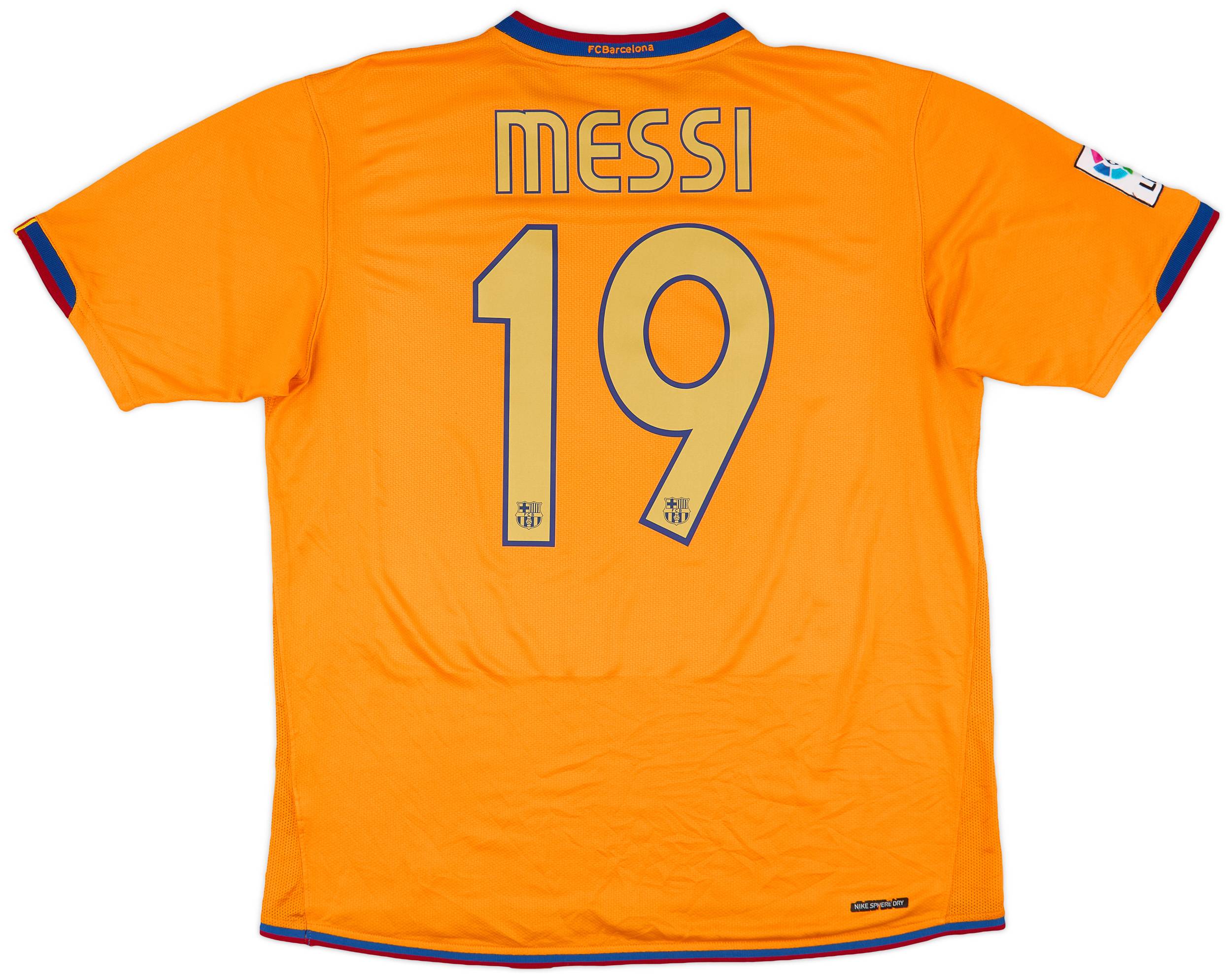 2006-08 Barcelona Away Shirt Messi #19 - 8/10 - (L)