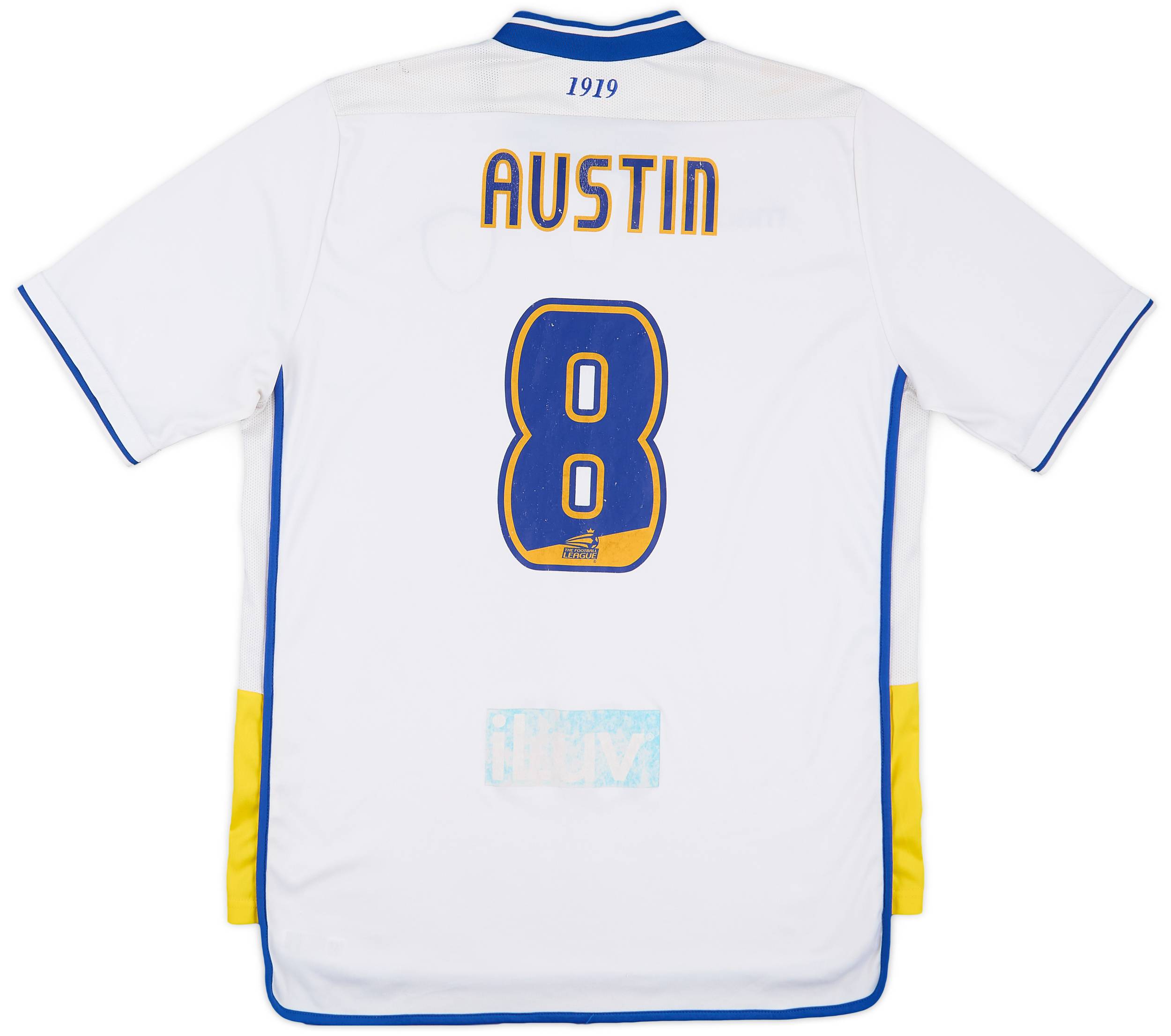 2012-13 Leeds United Home Shirt Austin #8 - 6/10 - (XL)