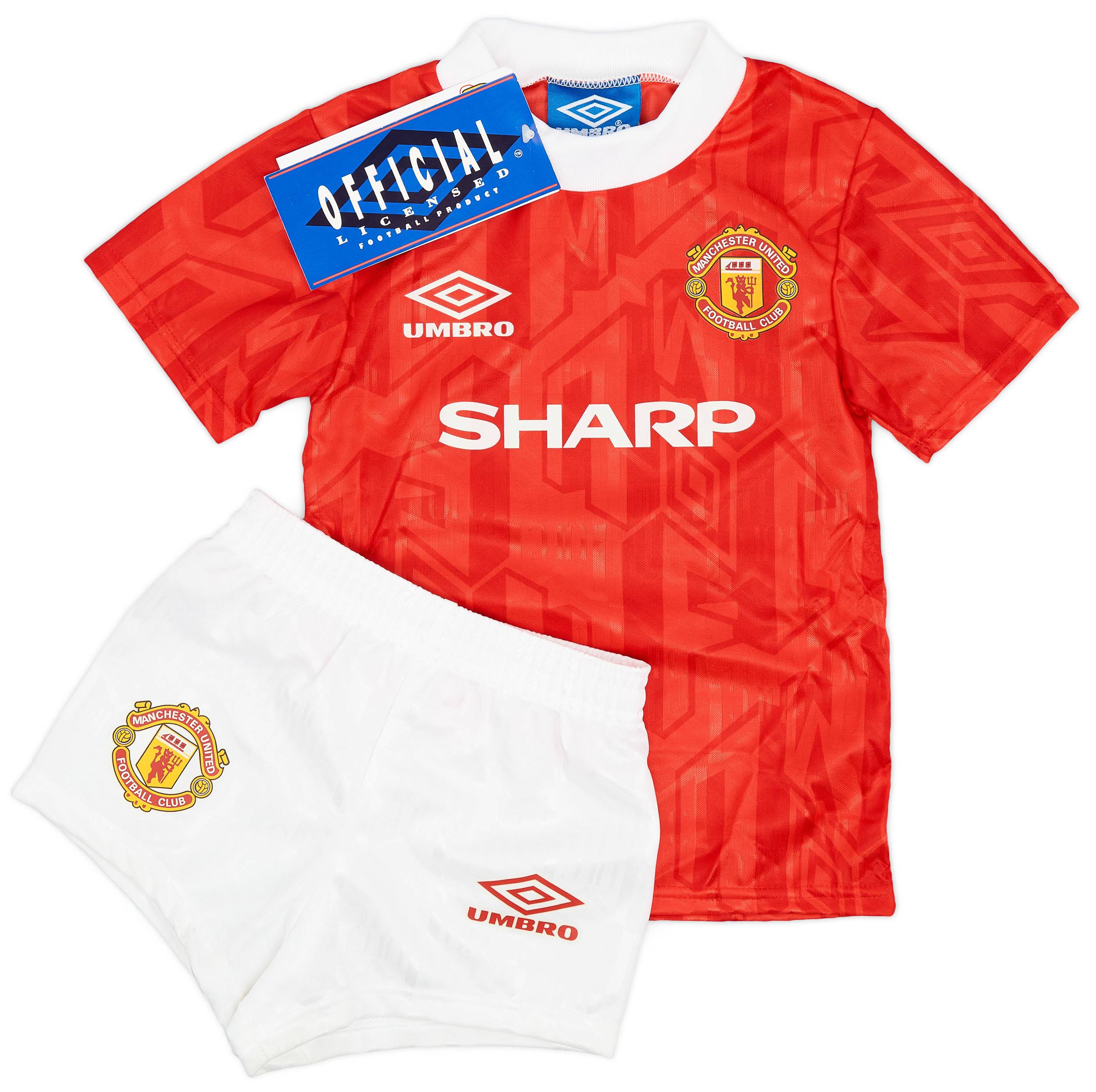 1992-94 Manchester United Home Shirt &amp; Shorts Kit (2-3 Years)