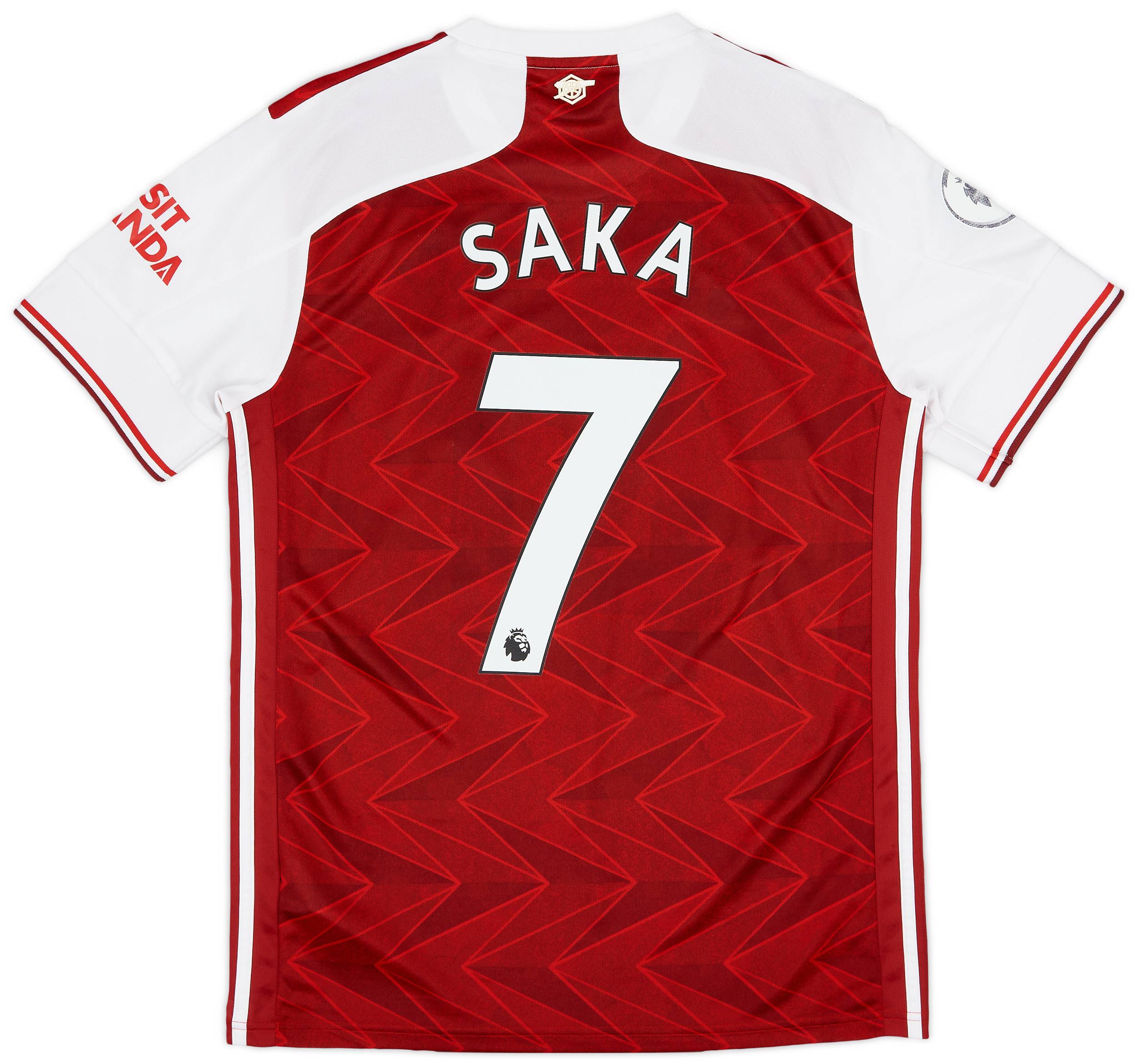 2020-21 Arsenal Home Shirt Saka #7 - 6/10 - (M)