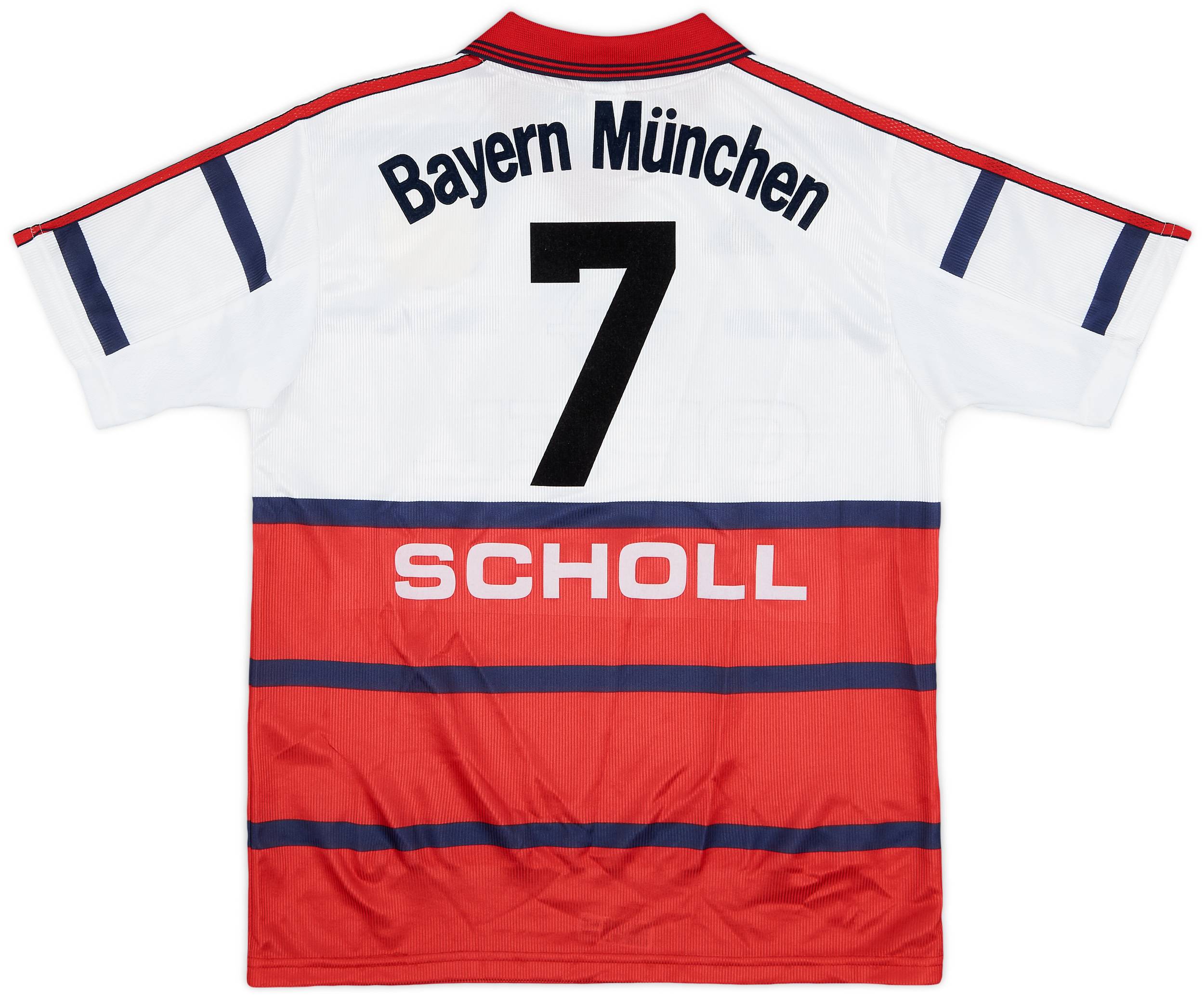 1998-00 Bayern Munich Away Shirt Scholl #7 - 9/10 - (XL.Boys)