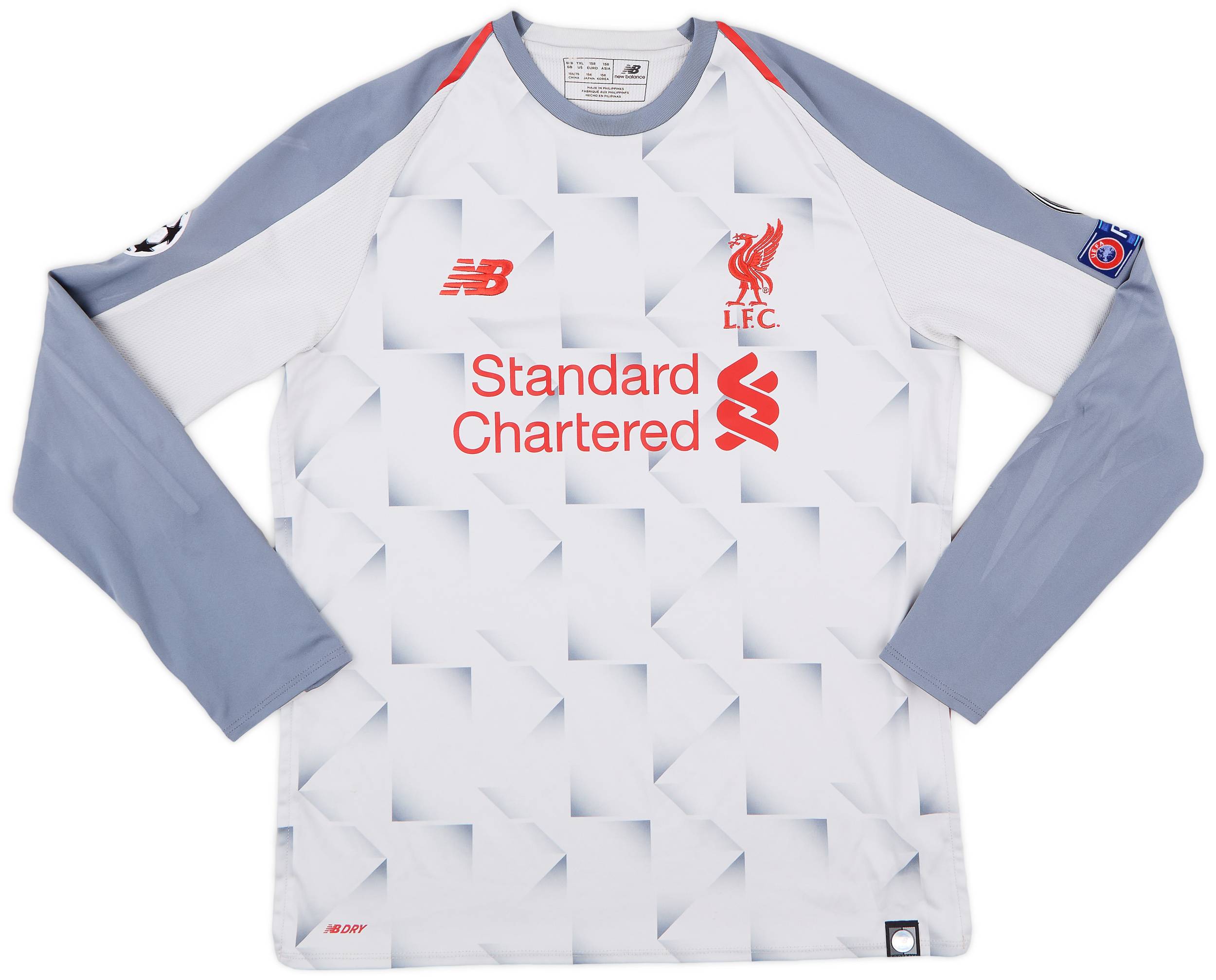 2018-19 Liverpool Third L/S Shirt - 8/10 - (XL.Boys)