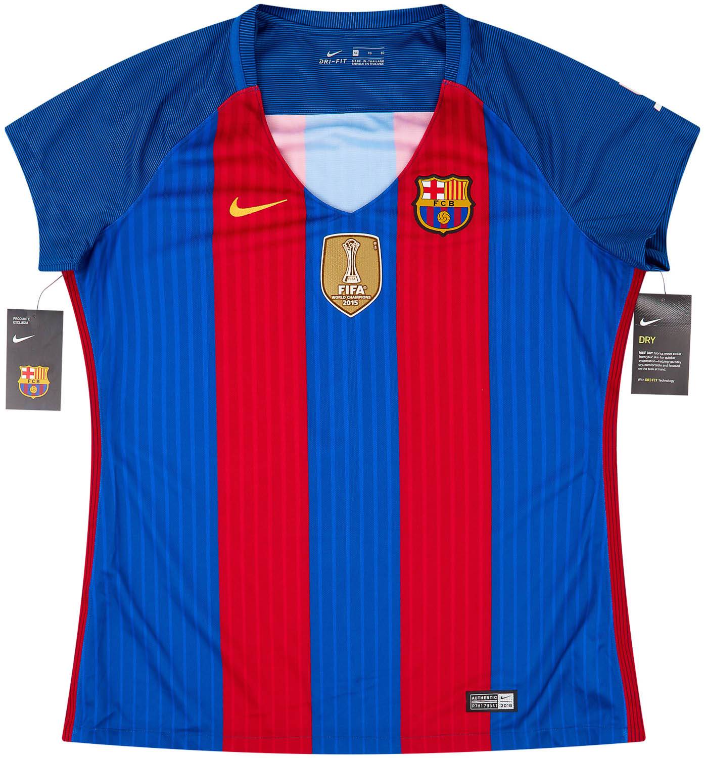2016-17 Barcelona Home Shirt Messi #10 (Women's XL)