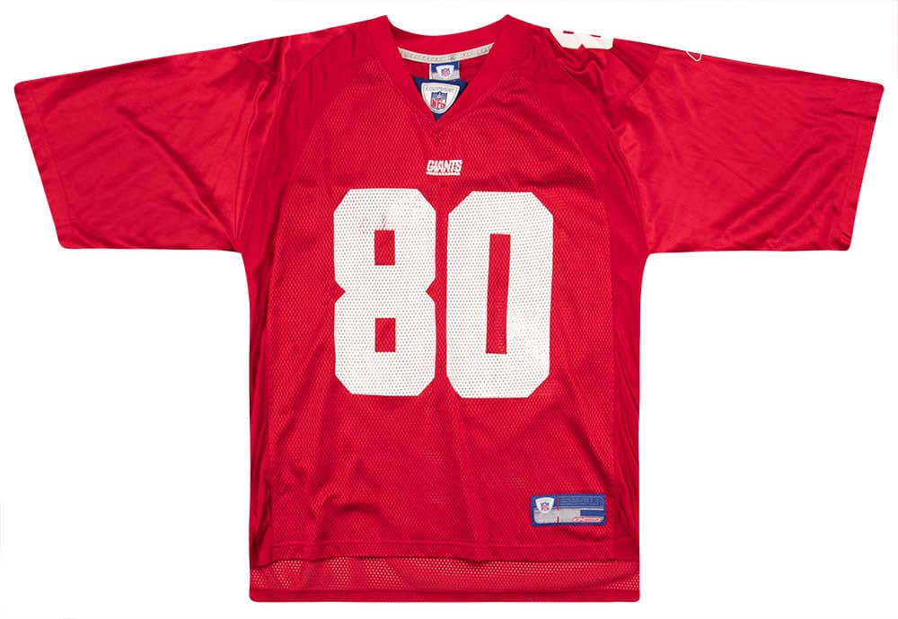 2004 New York Giants Shockey #80 Reebok On Field Jersey (Alternate) M