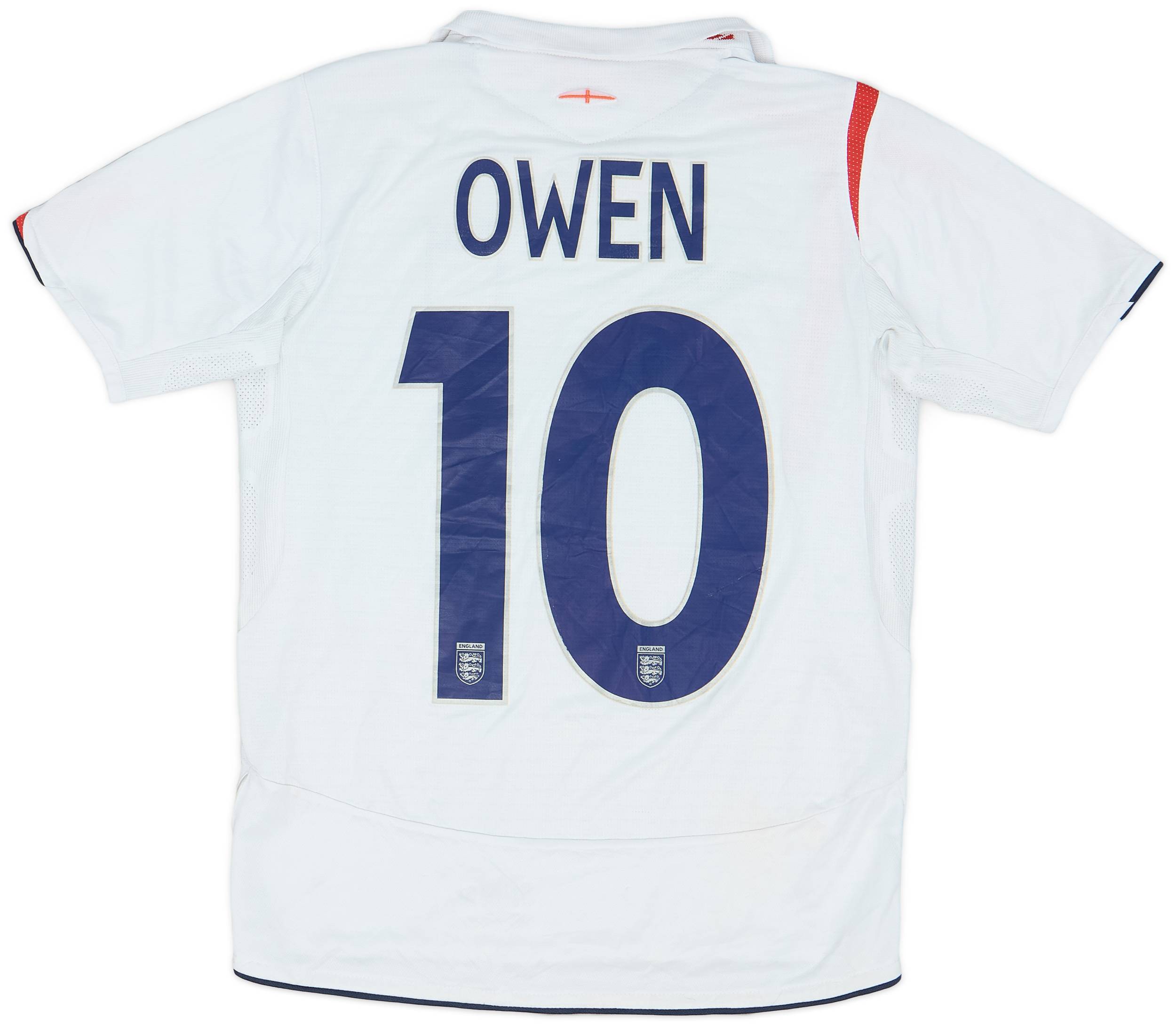 2005-07 England Home Shirt Owen #10 - 6/10 - (XL.Boys)