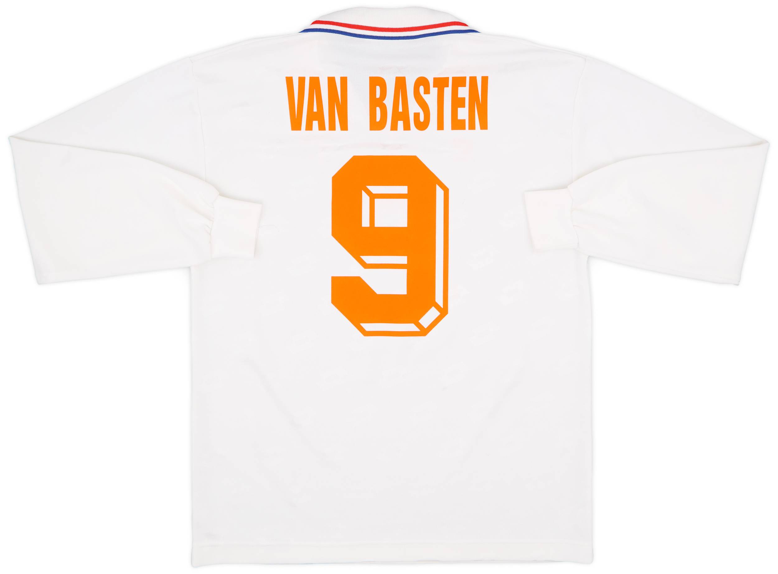 1992-94 Netherlands Away L/S Shirt Van Basten #9 - 6/10 - (L)