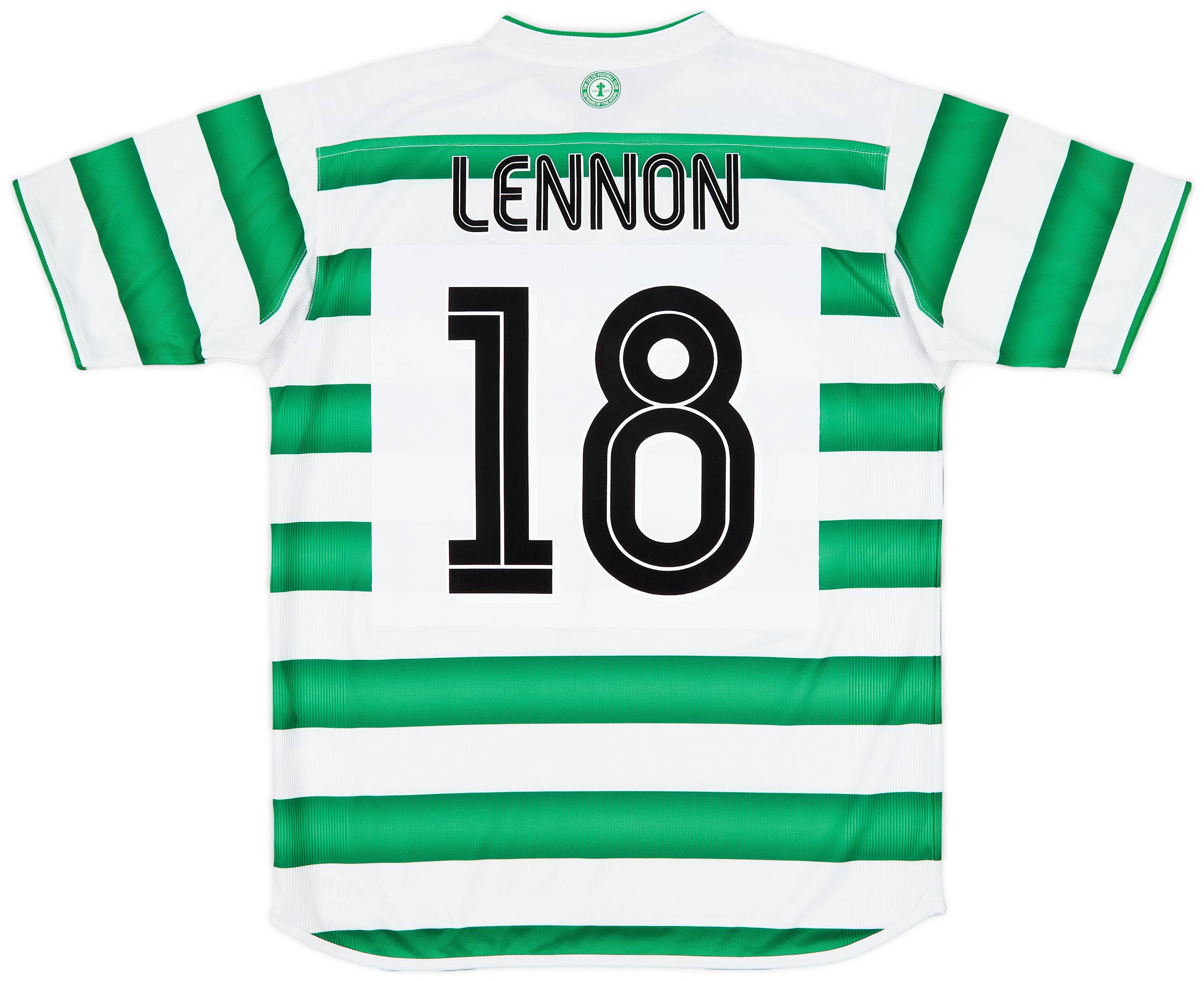 2003-04 Celtic Home Shirt Lennon #18 - 9/10 - (M)