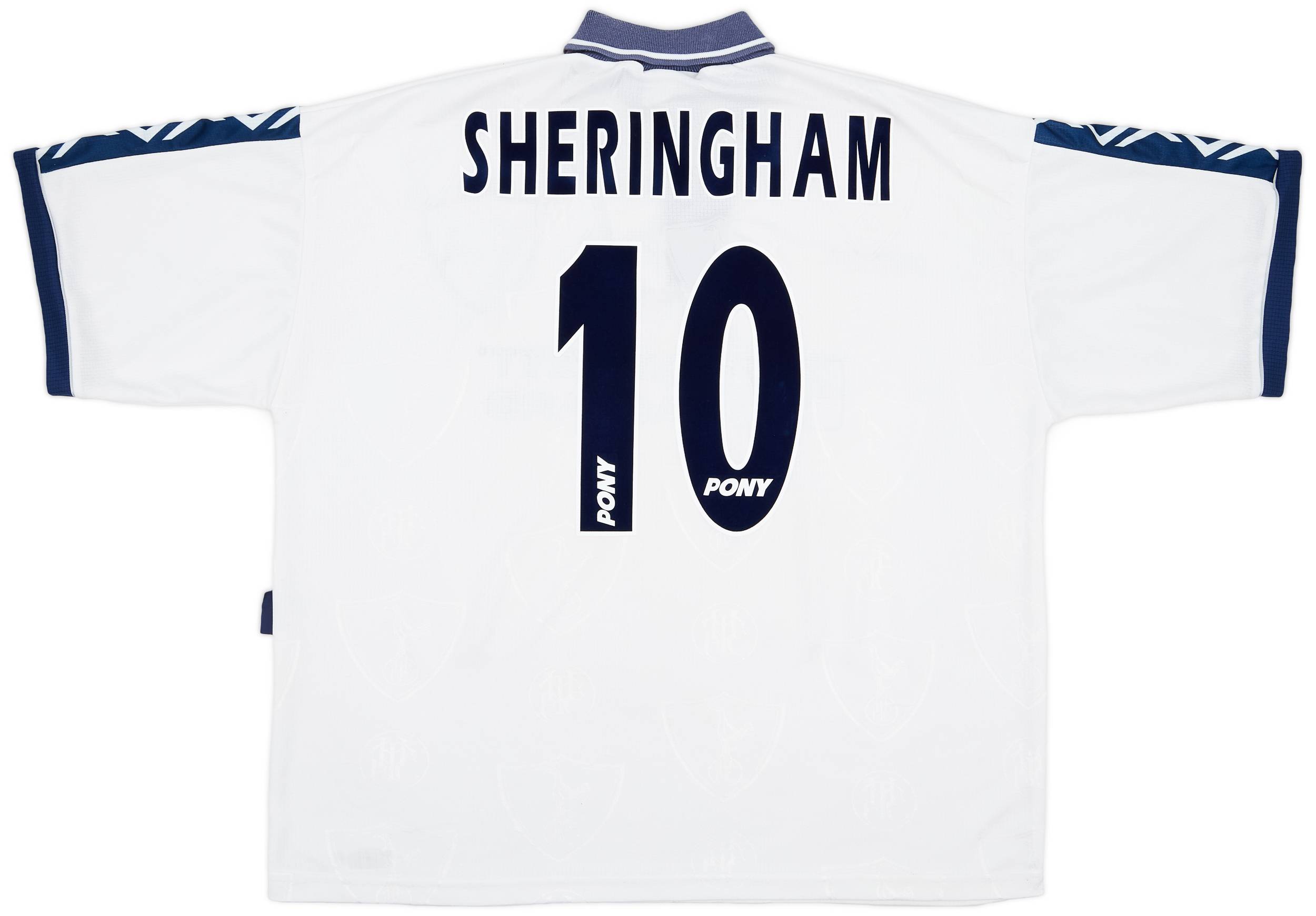 1995-97 Tottenham Home Shirt Sheringham #10 - 8/10 - (XL)